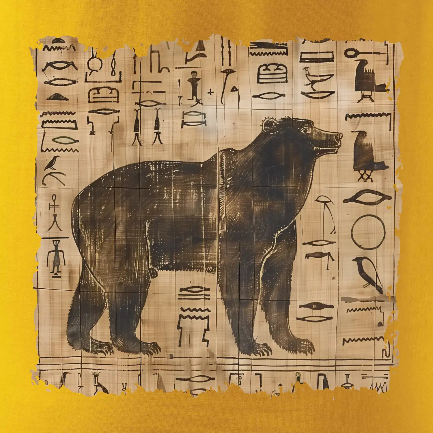 Egyptské hieroglyfy medvěd