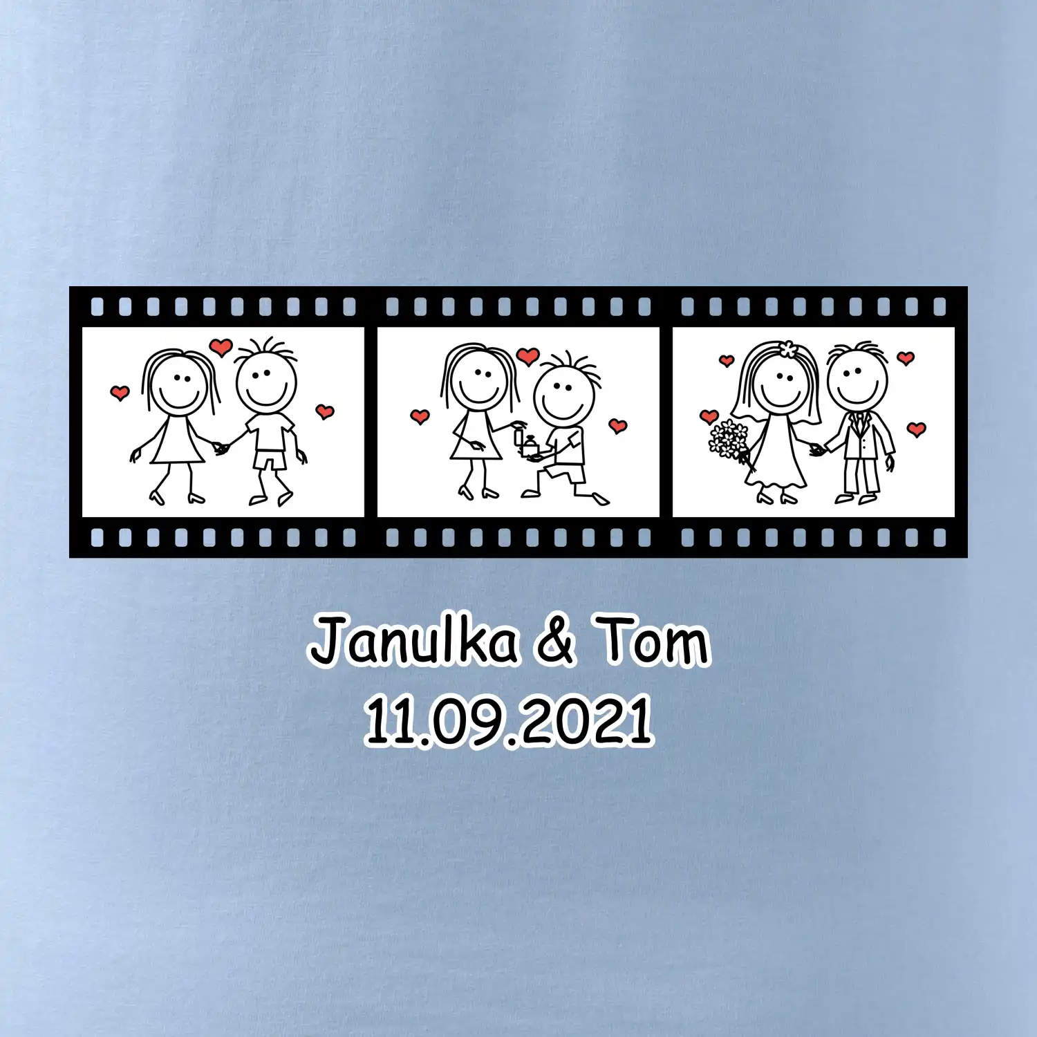 Svatební den - váš nápis (Hana-creative)