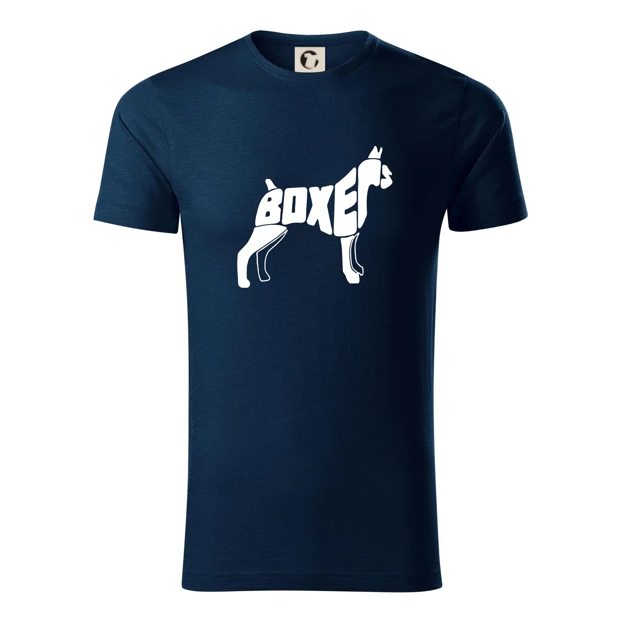 Ostatné psie plemená - Boxer nápis v tele - Tričko z organickej bavlny