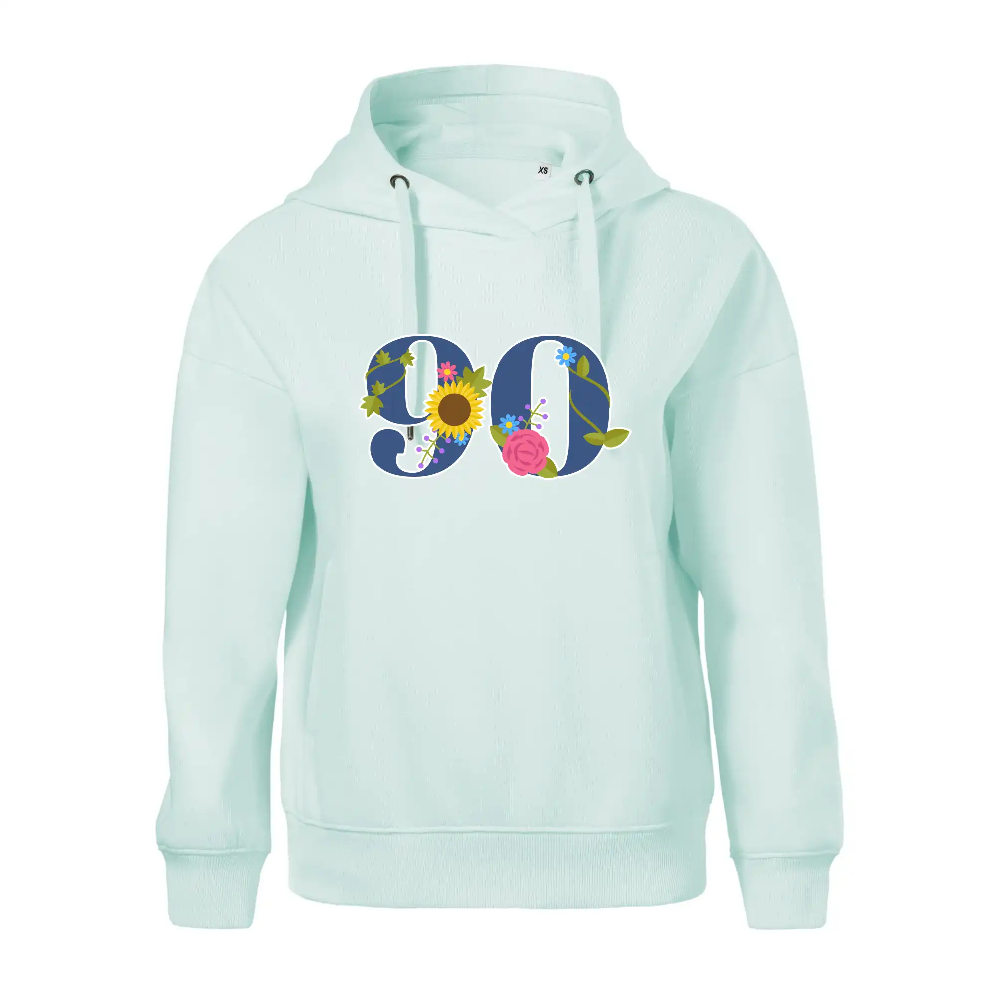 Květinové číslo kreslené - 90