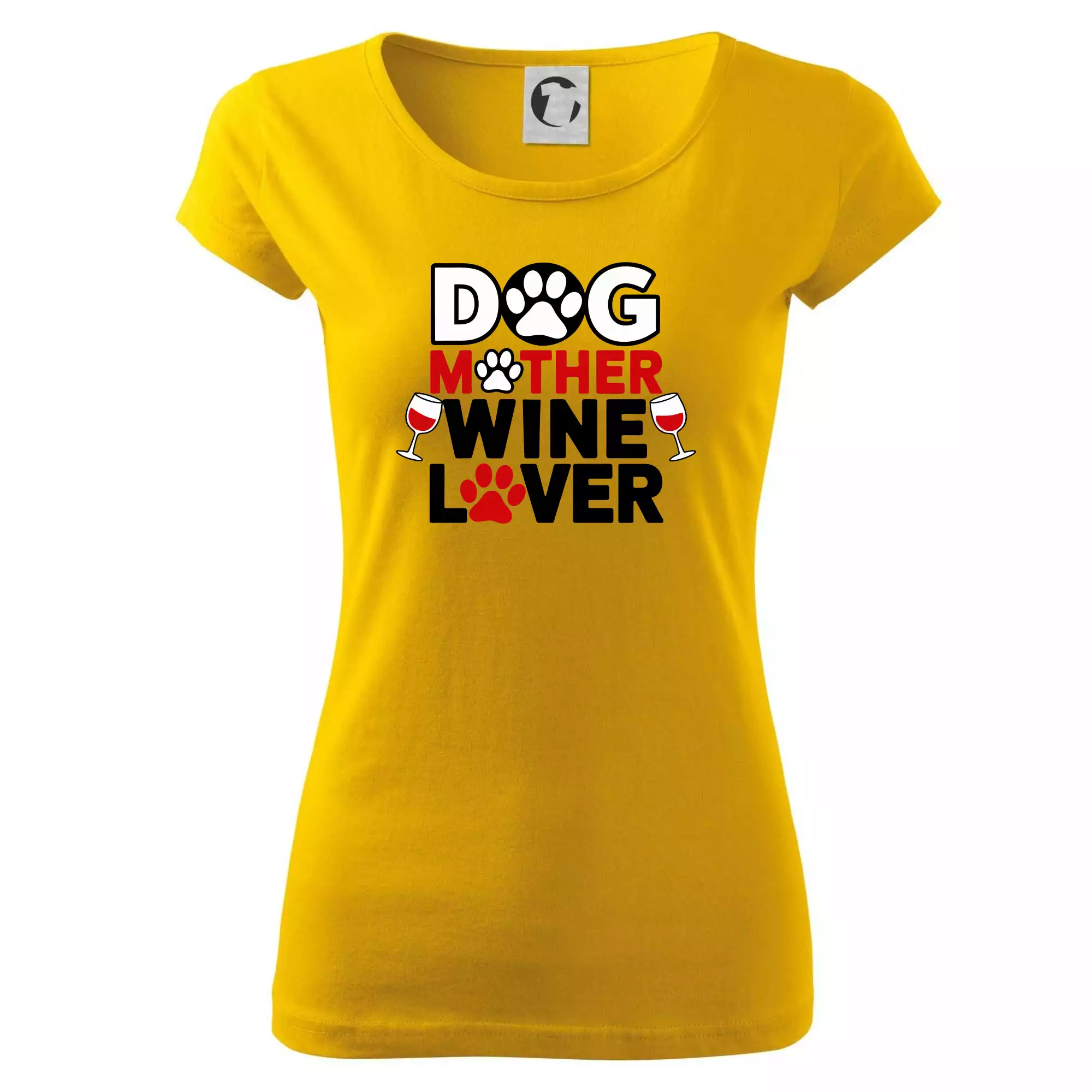 Dog mother wine lover