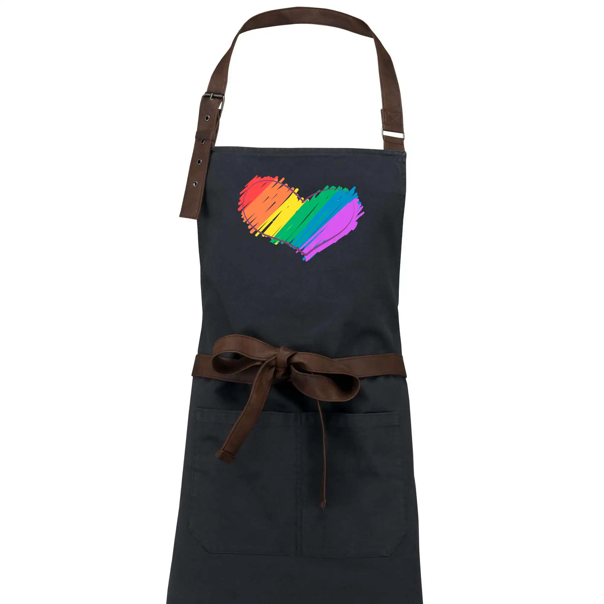 Tričká pre LGBT a Queer komunitu - Srdce pokreslené - Zástera Vintage