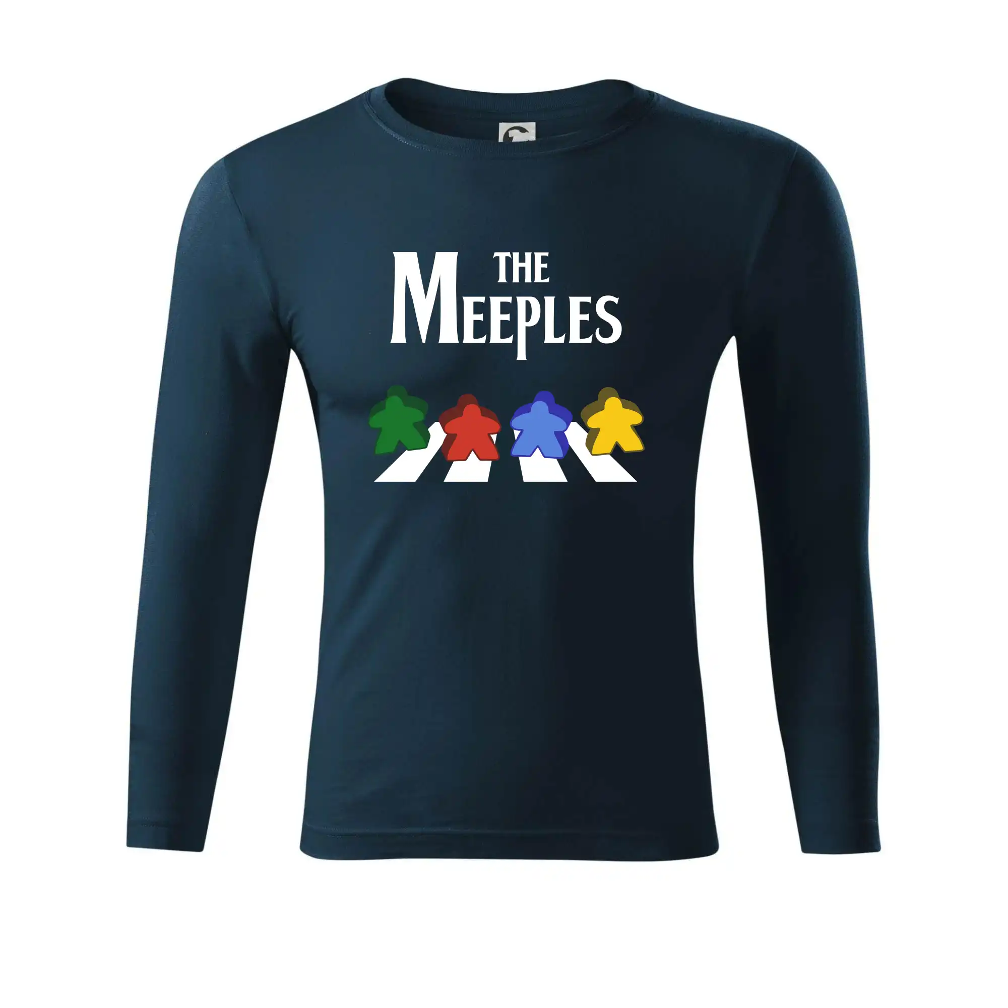 Tričká a mikiny so spoločenskými hrami  - The Meeples - Tričko Progress s dlhým rukávom