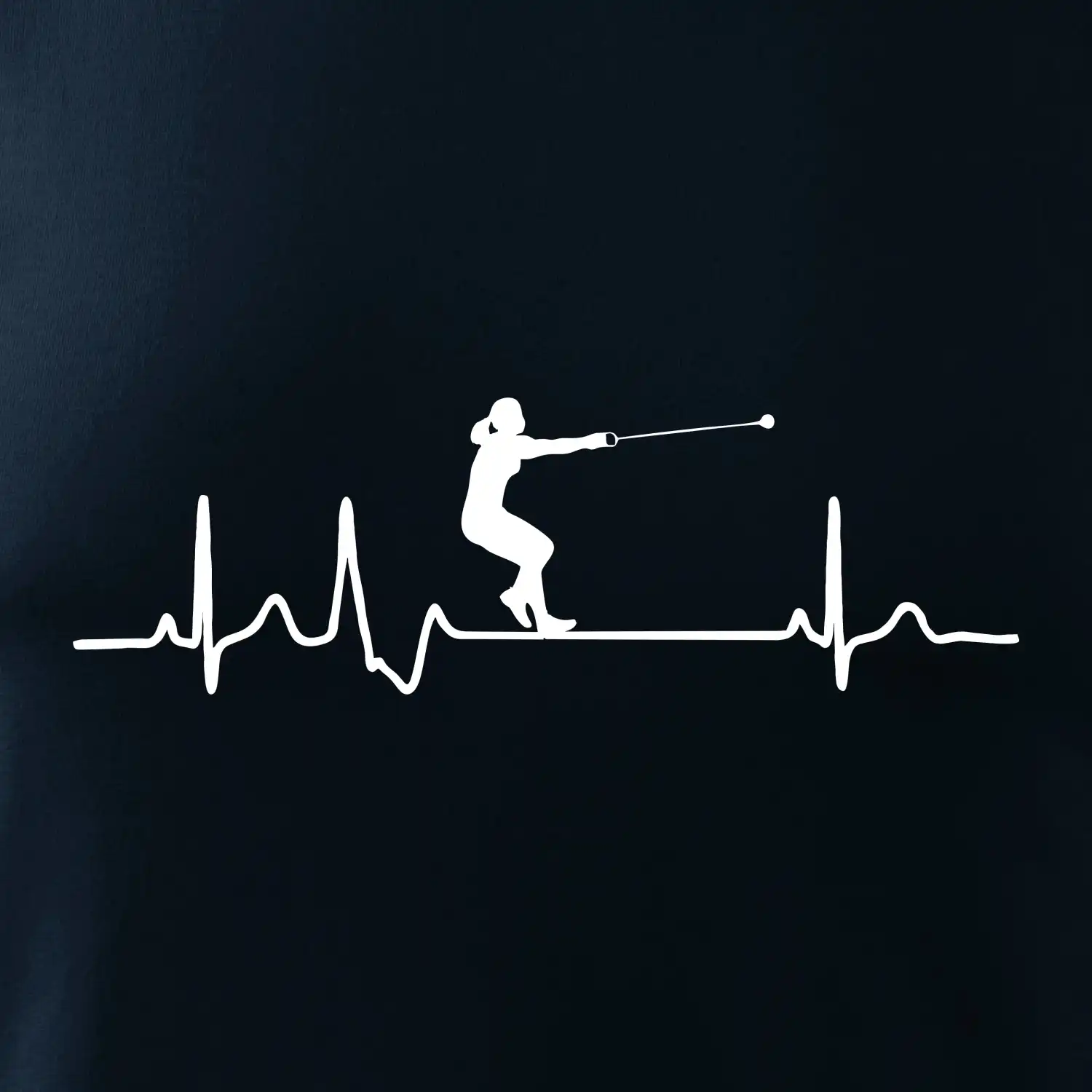 EKG hod kladivem žena