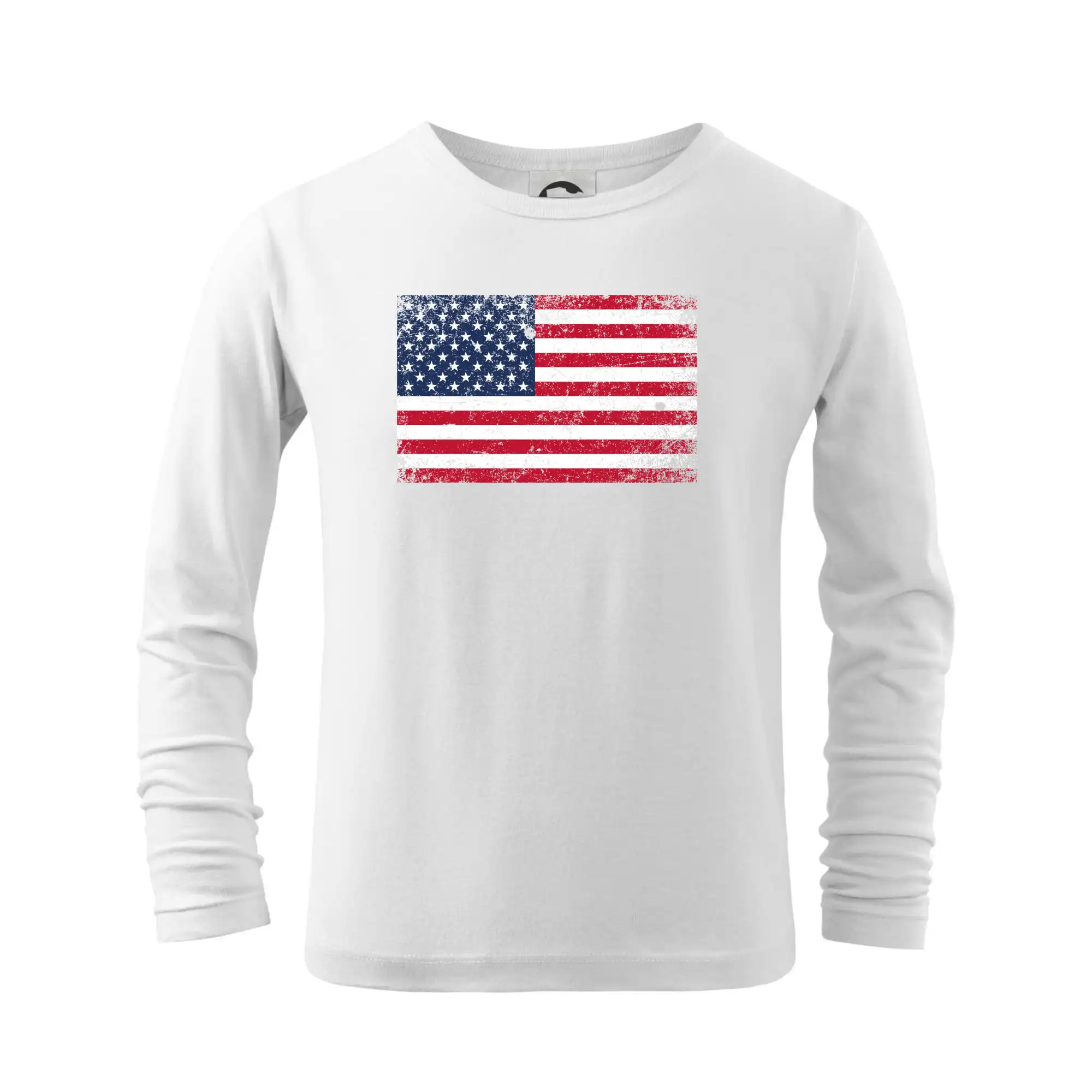 Tričká USA - USA vlajka - Tričko detské Long Sleeve