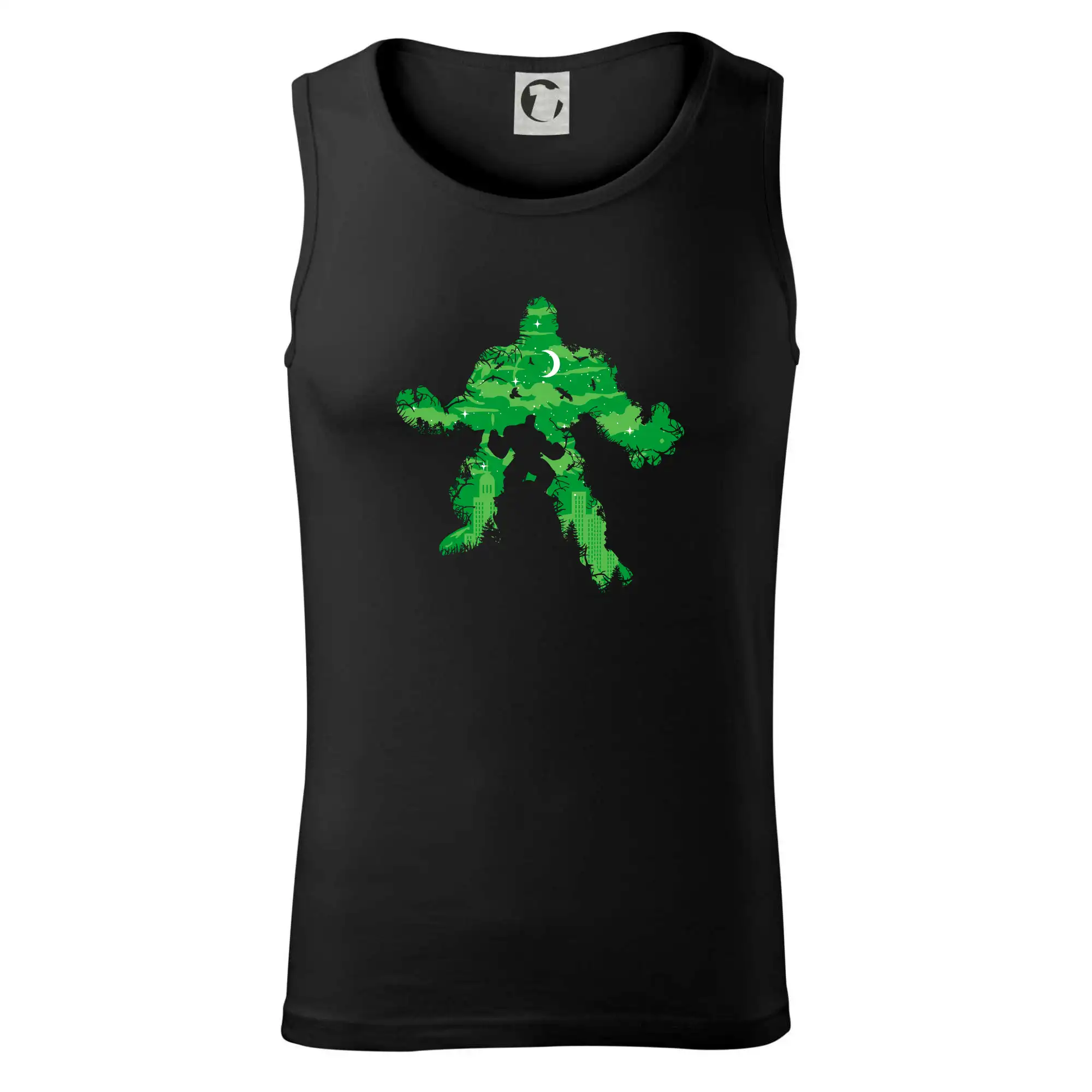 Grafické tričká - Green Monster mraky - Tielko pánske Core