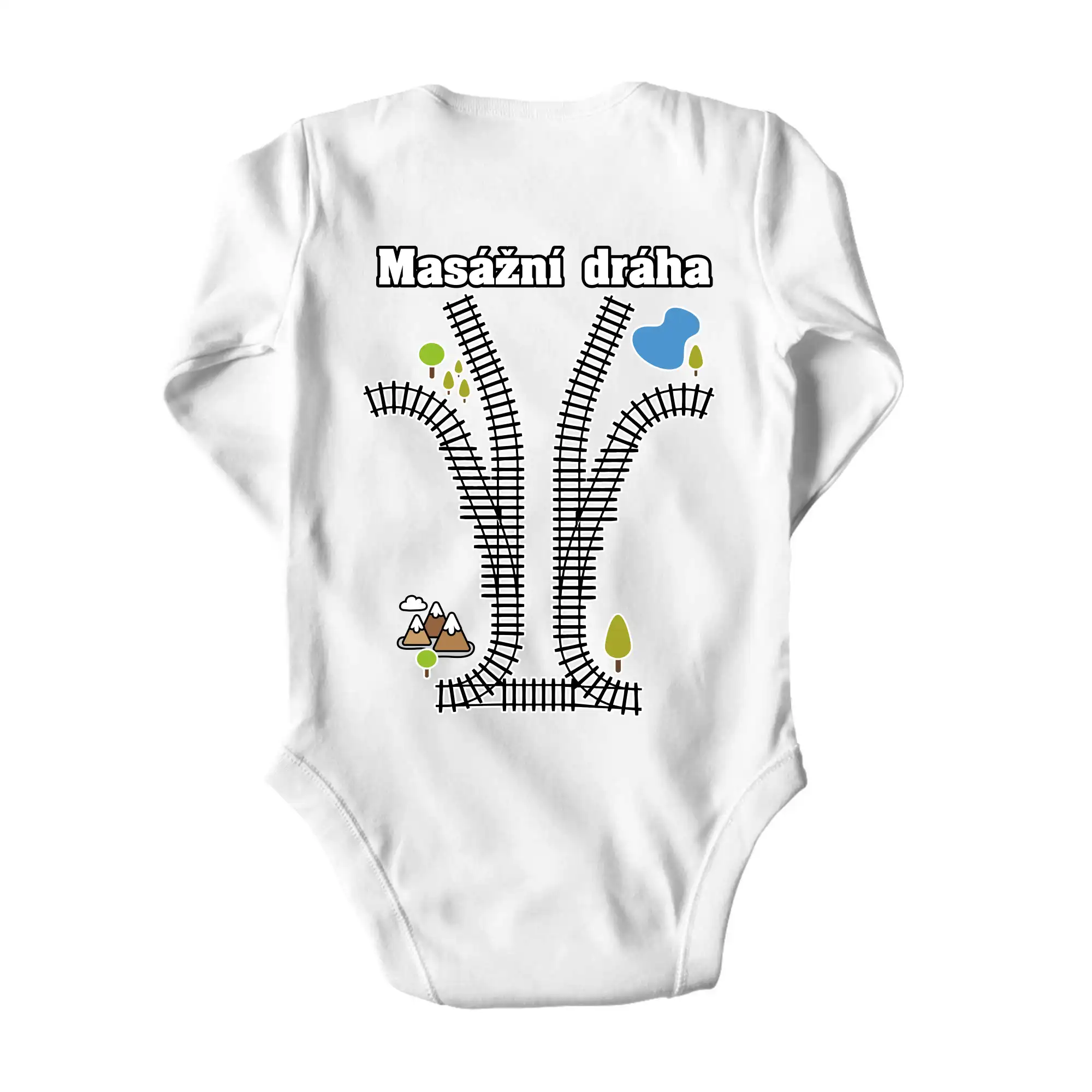 Masážna dráha - Body dojčenské s dlhým rukávom