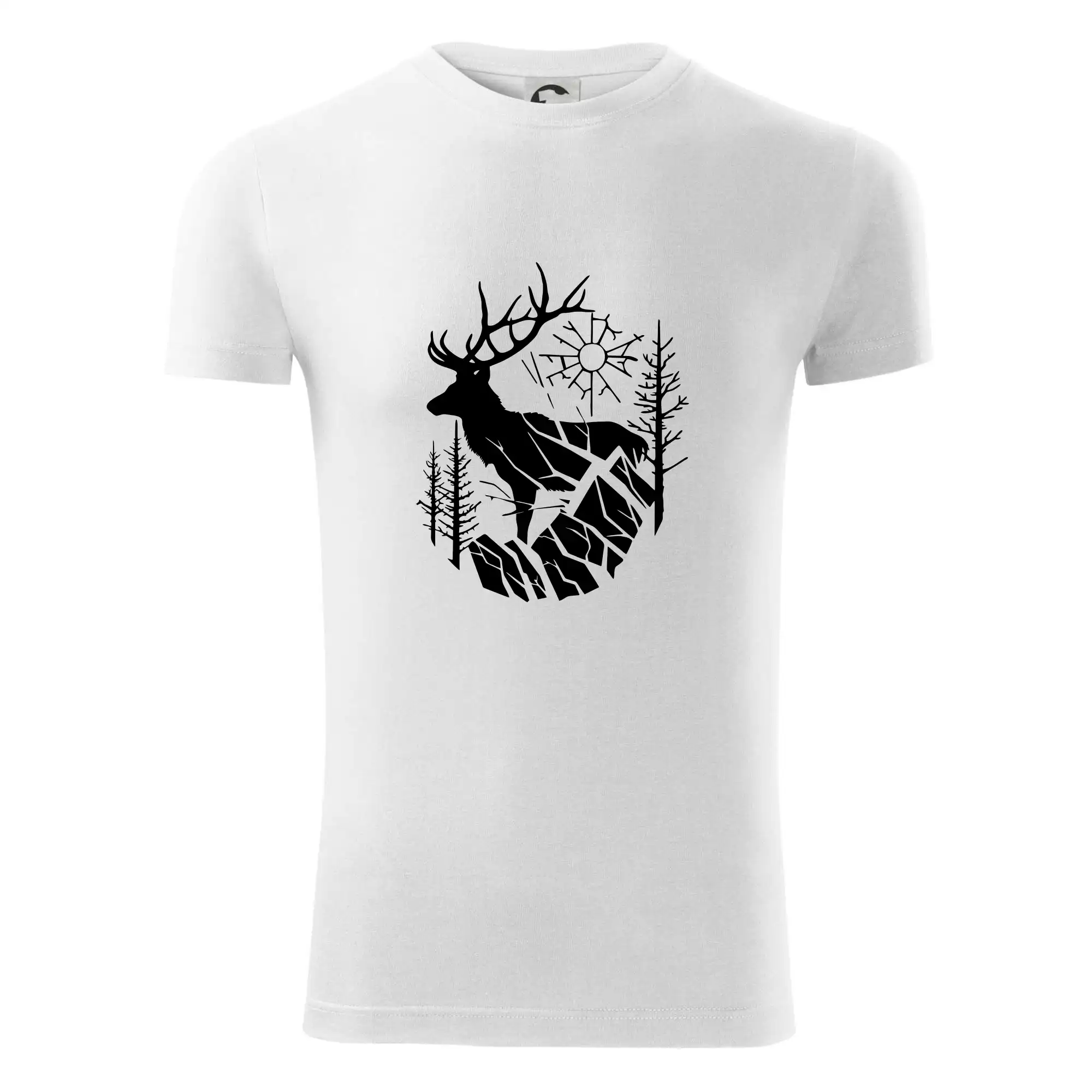 Jelen v lese křivky