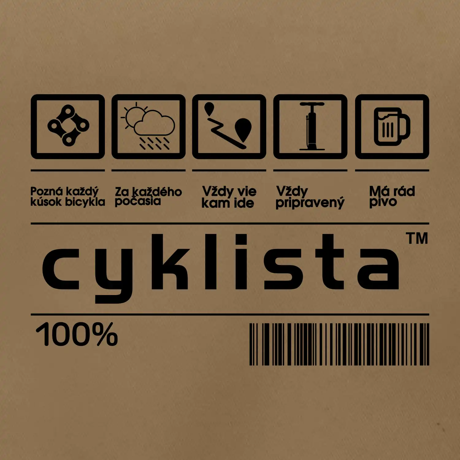 Čiarový kód - cyklista