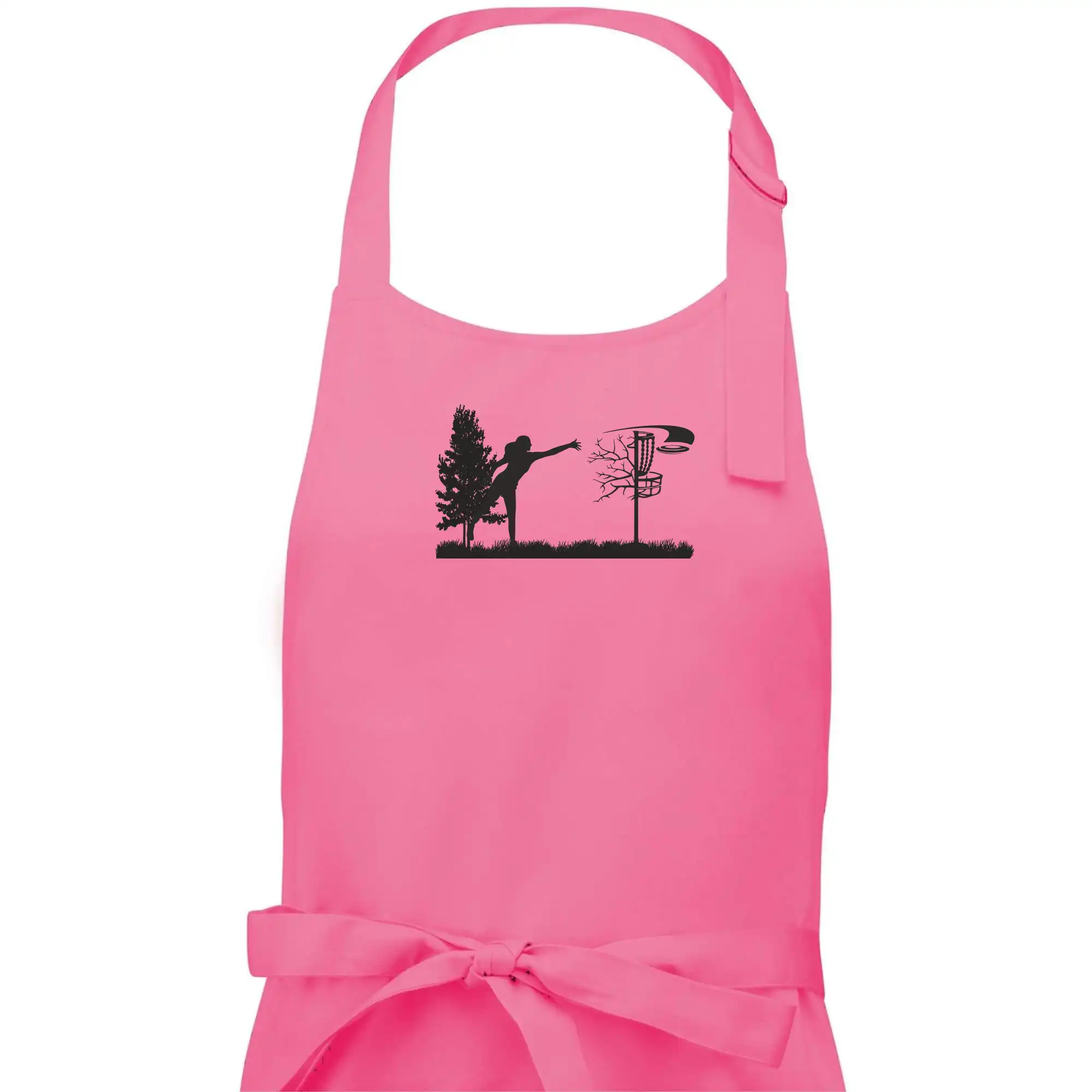 Disc golf - žena černý obrázek