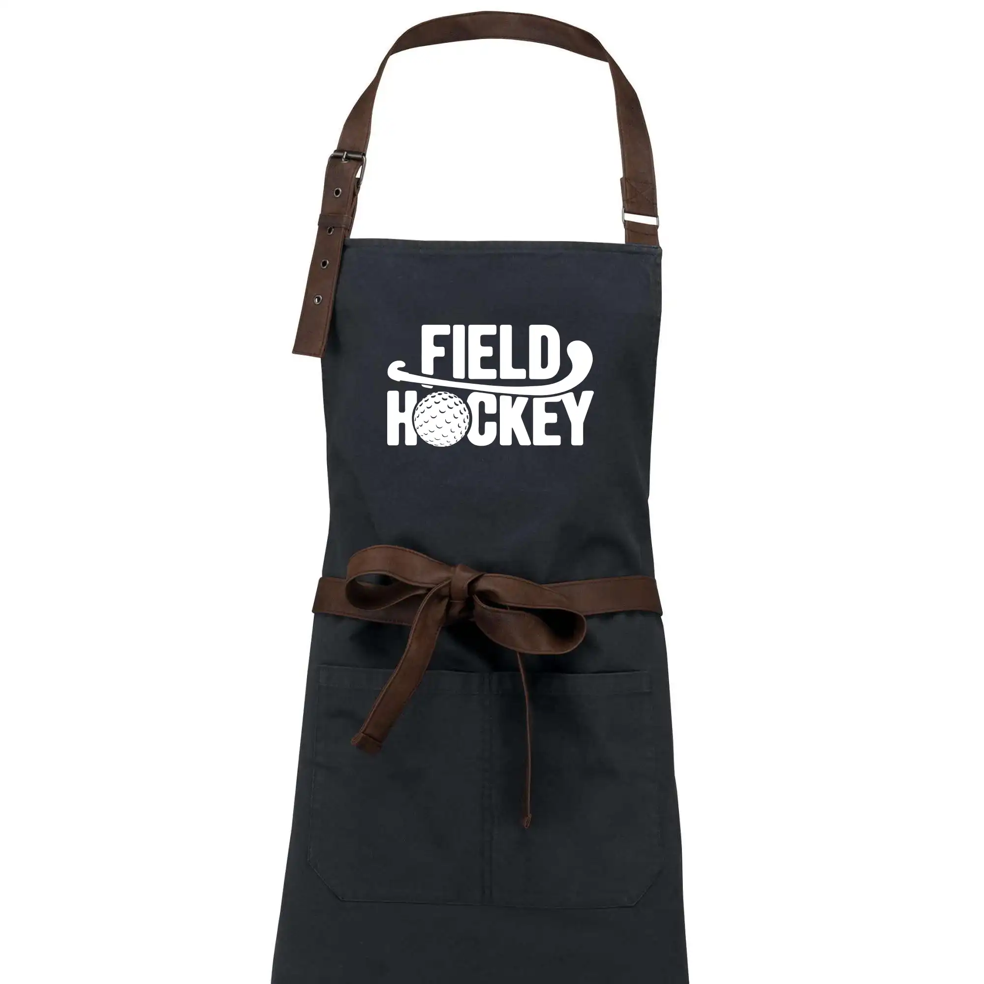Ostatné športy - Field hockey loptička a nápis - Zástera Vintage