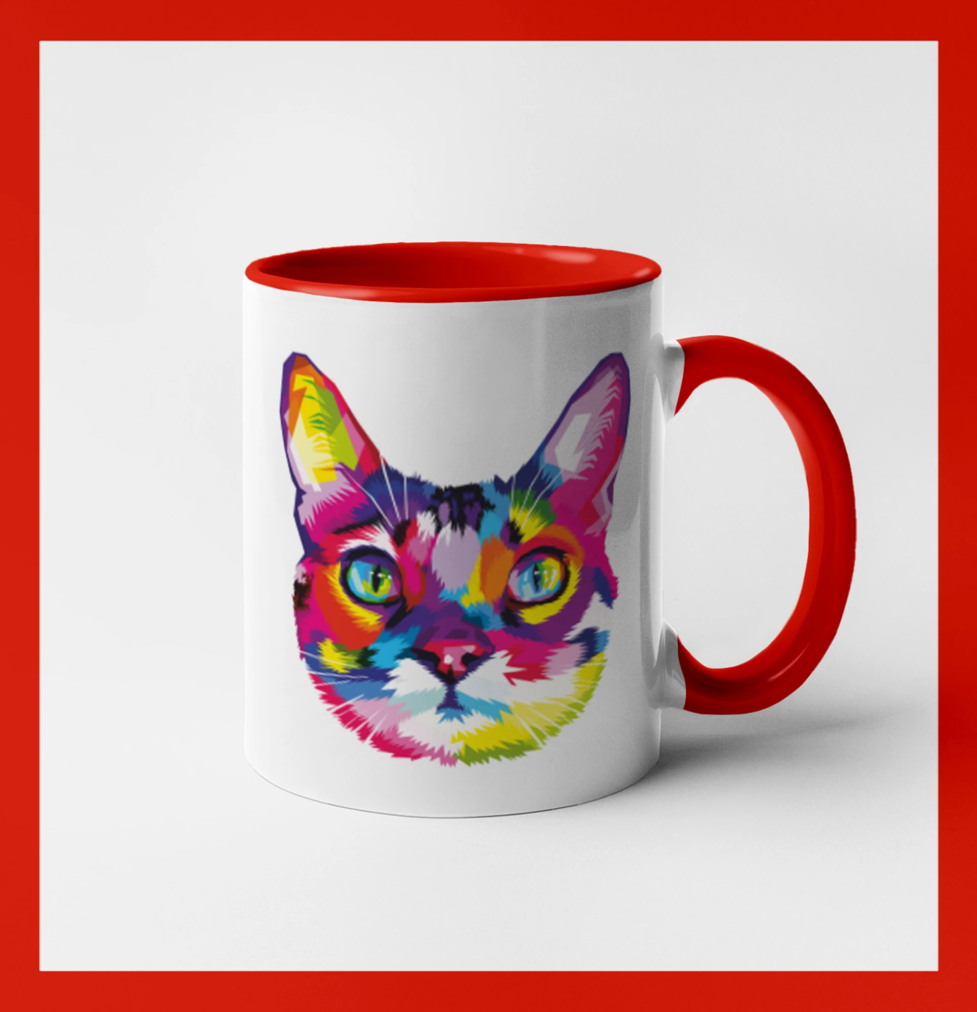 Kočka duhová hlava