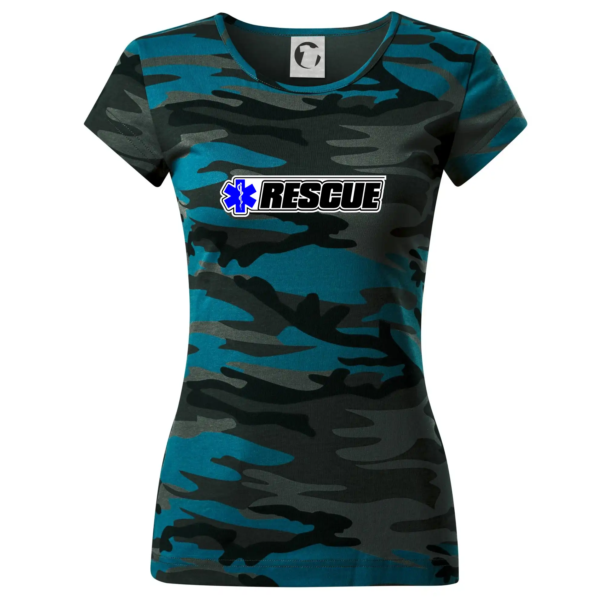 Záchranář rescue kříž modrý