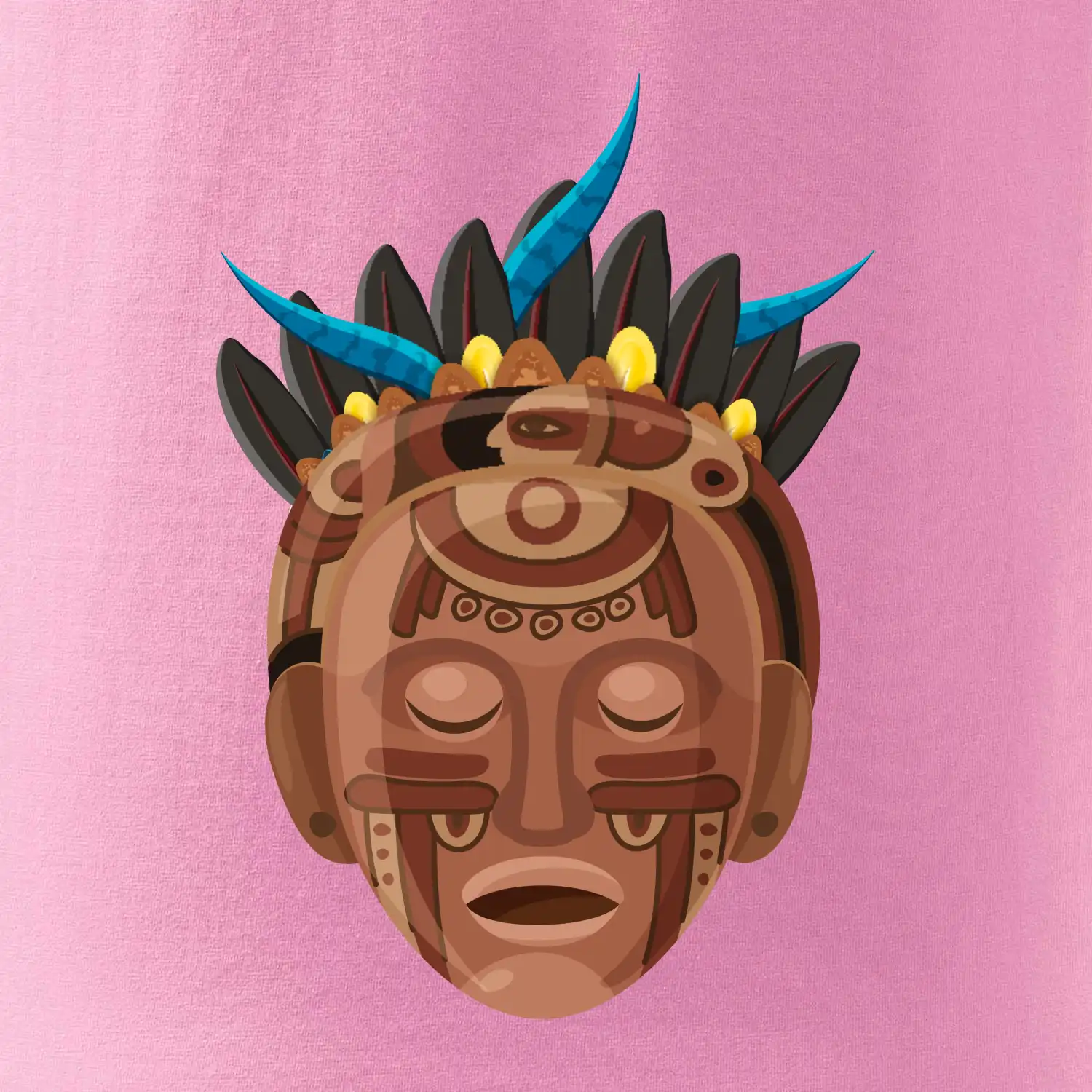 Mayové maska hnědá