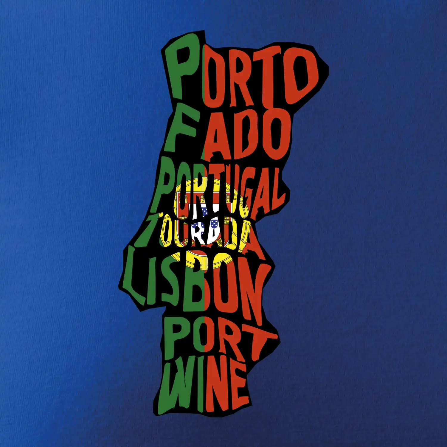 Mapy - názvy měst - Portugalsko