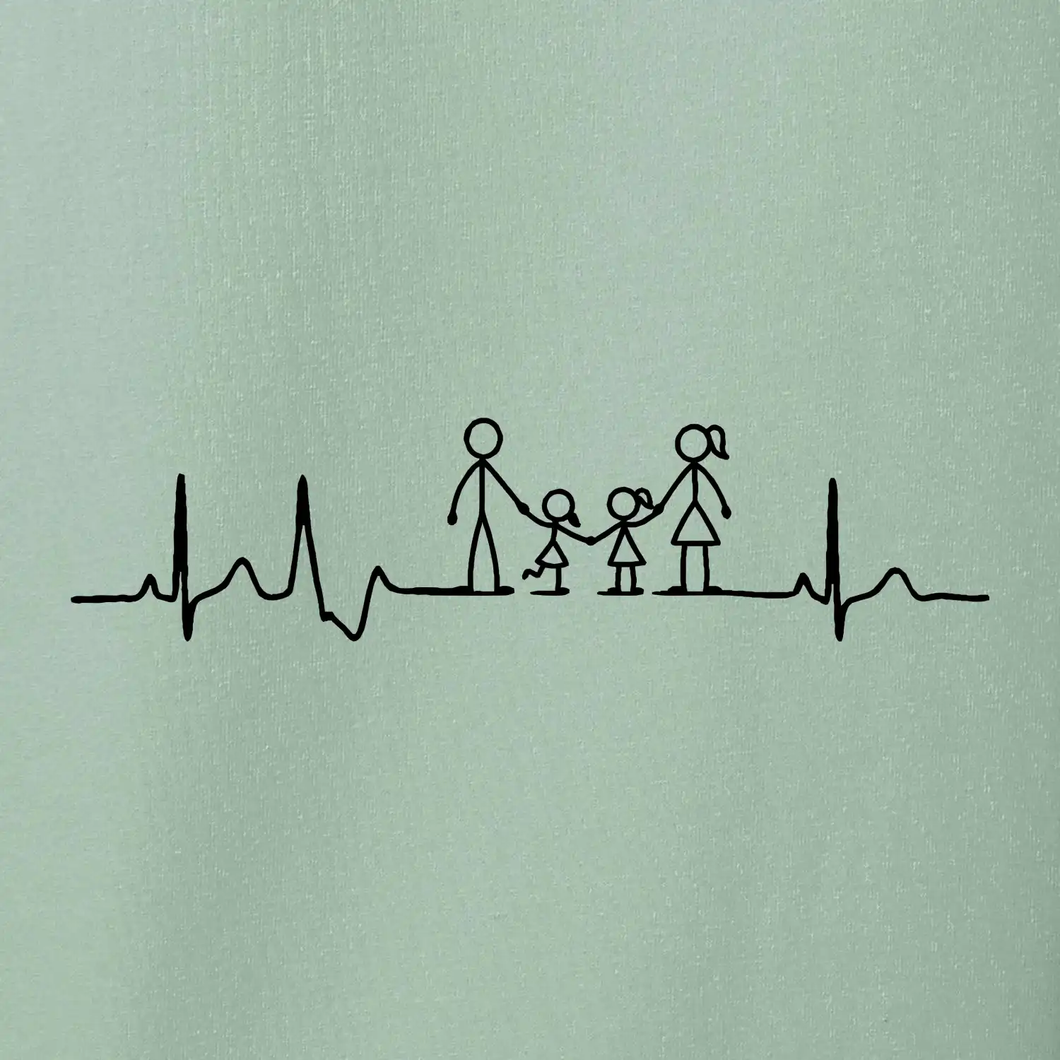 EKG rodina a dvě holky