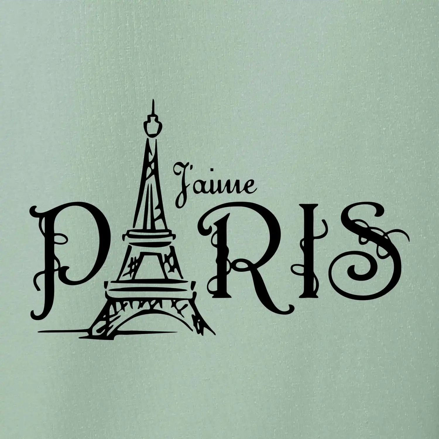 Paris nápis Eiffelovka rovný