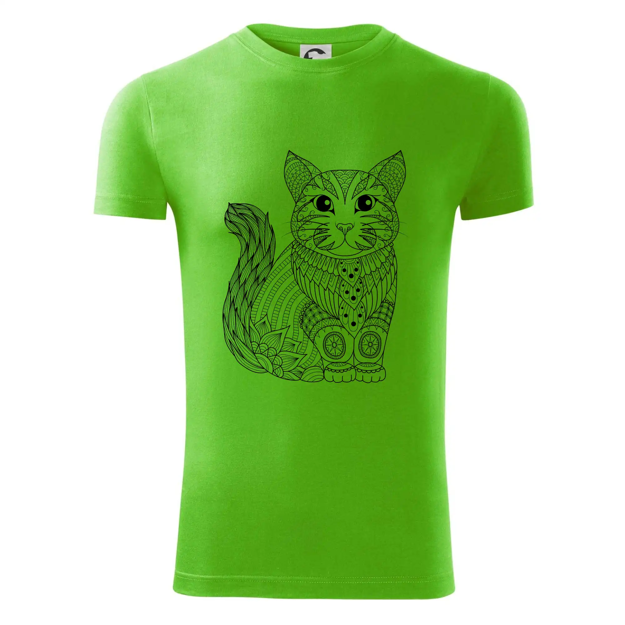 Kočka sedící mandala