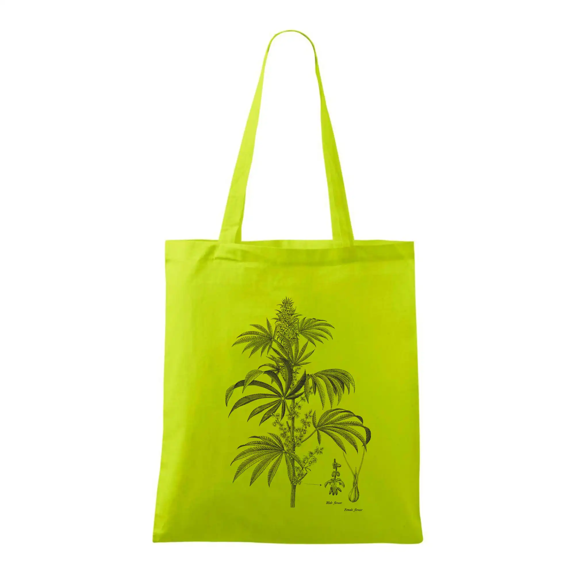 Konopí kytka černobílá