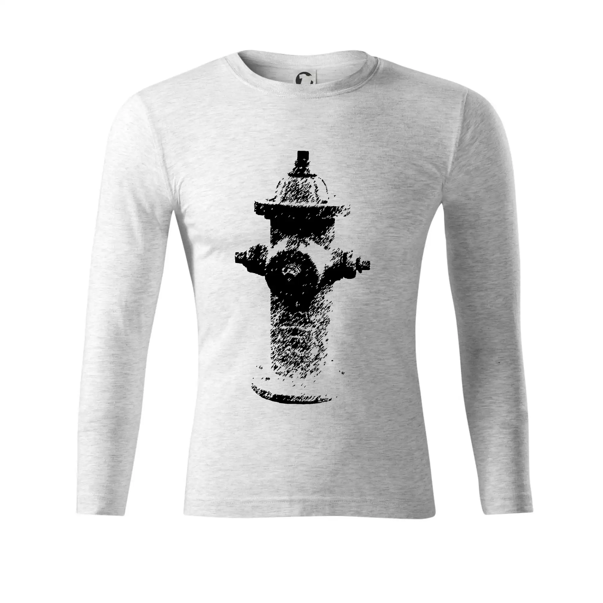 Originálne tričká pre hasičov - Hasičský hydrant americký - Tričko Progress s dlhým rukávom