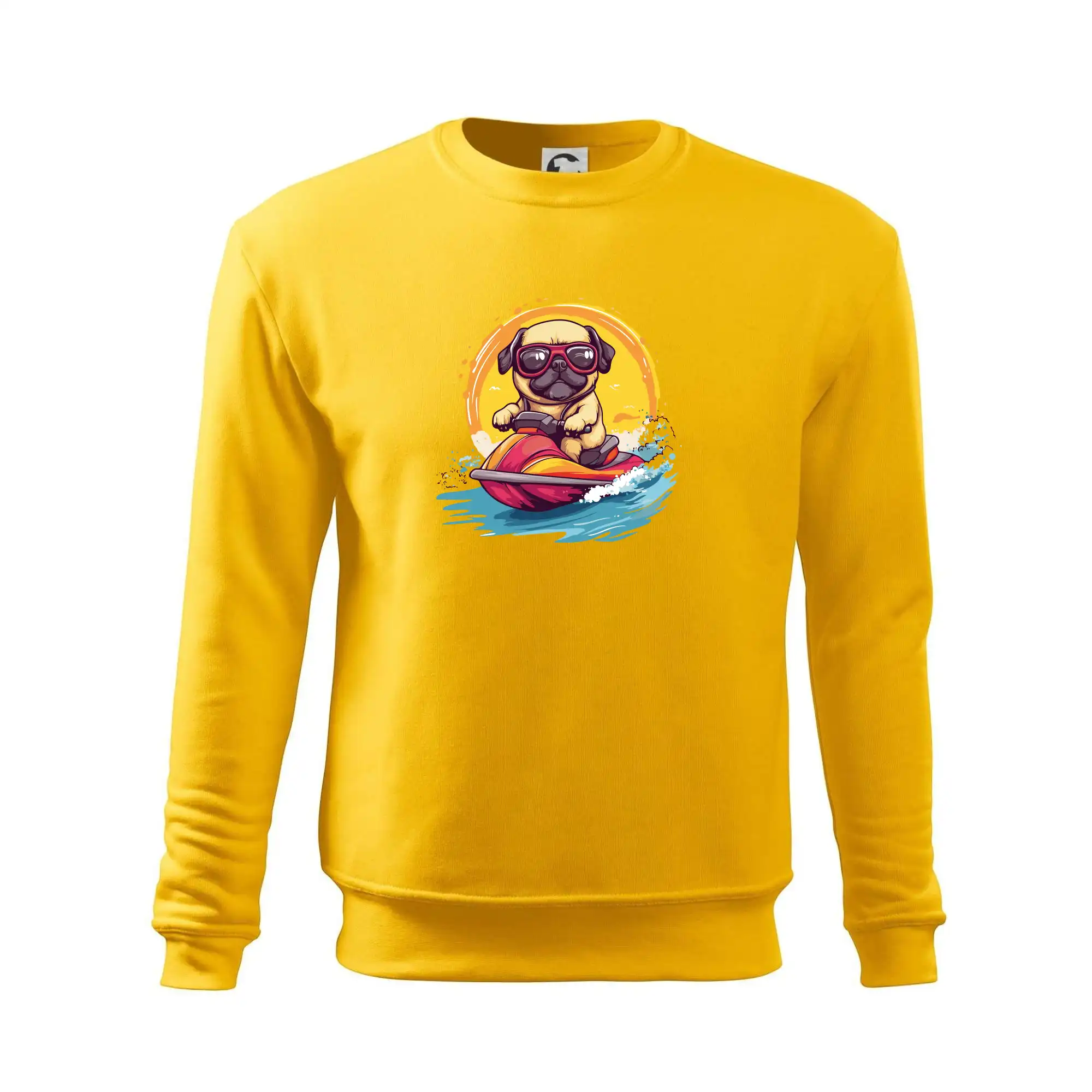Mops na vodním skútru