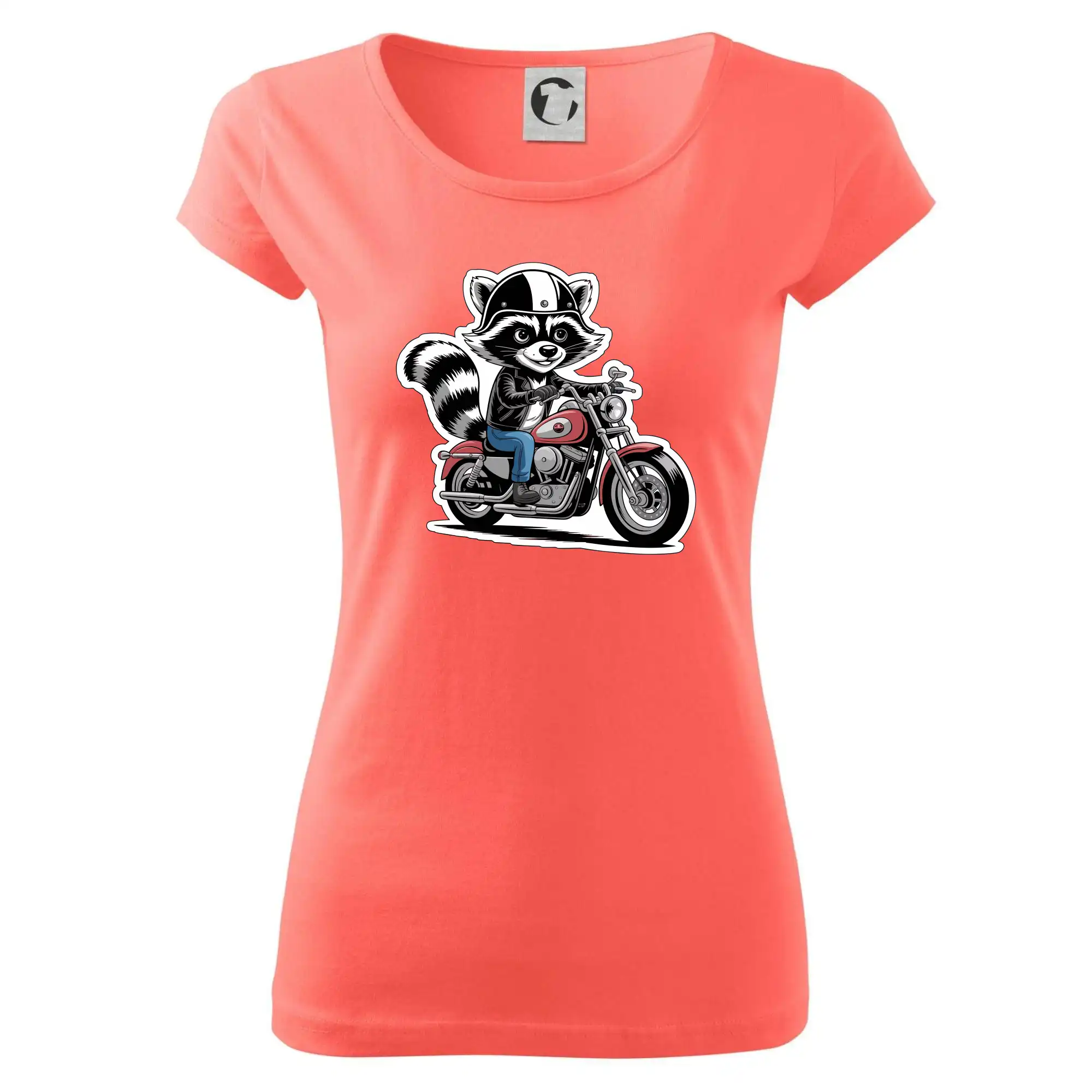 Mýval na motorce kreslený