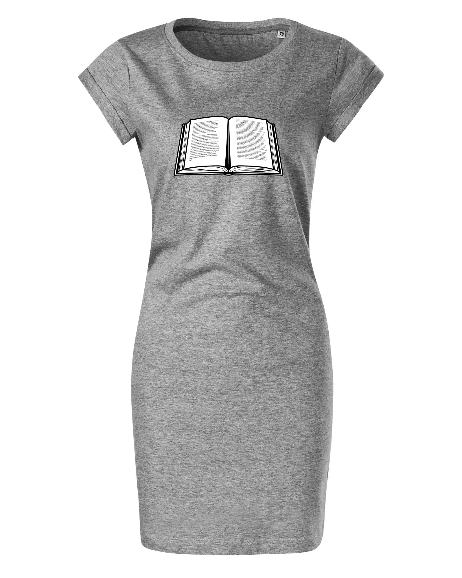 Kniha černobílá otevřená s textem