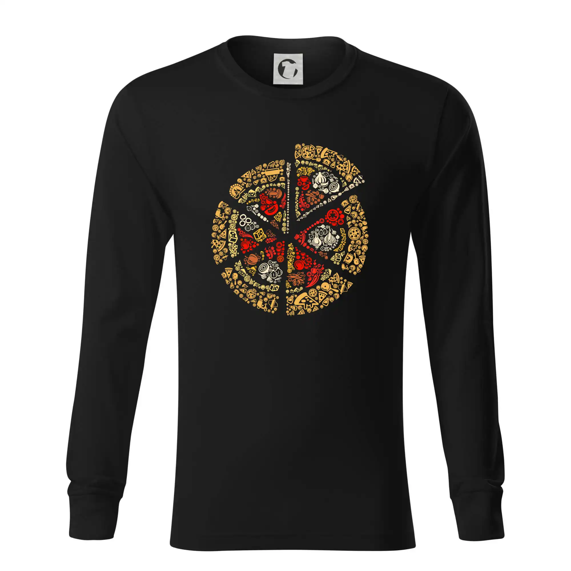 Pizza icons - Tričko s dlhým rukávom LS R05