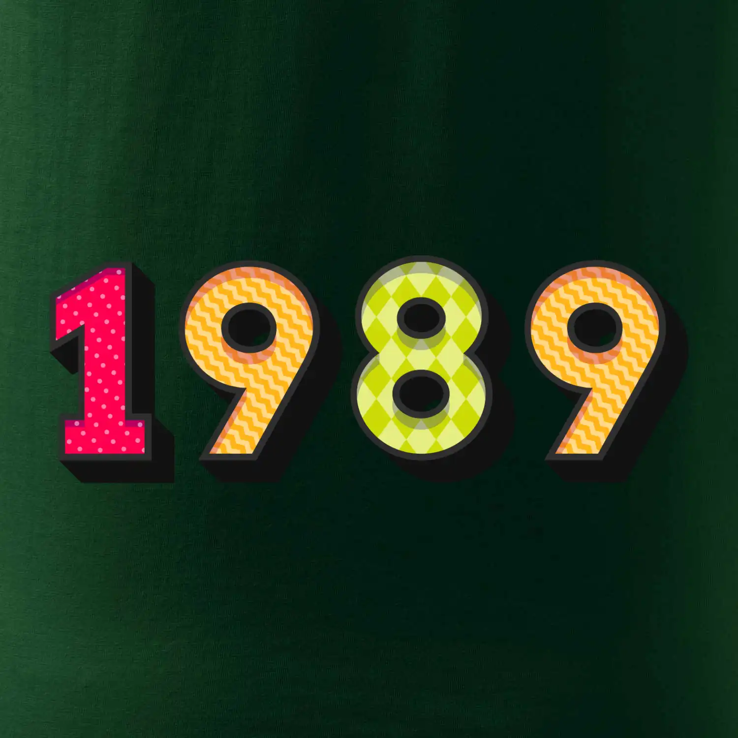 Ročník barevné čísla se stínem