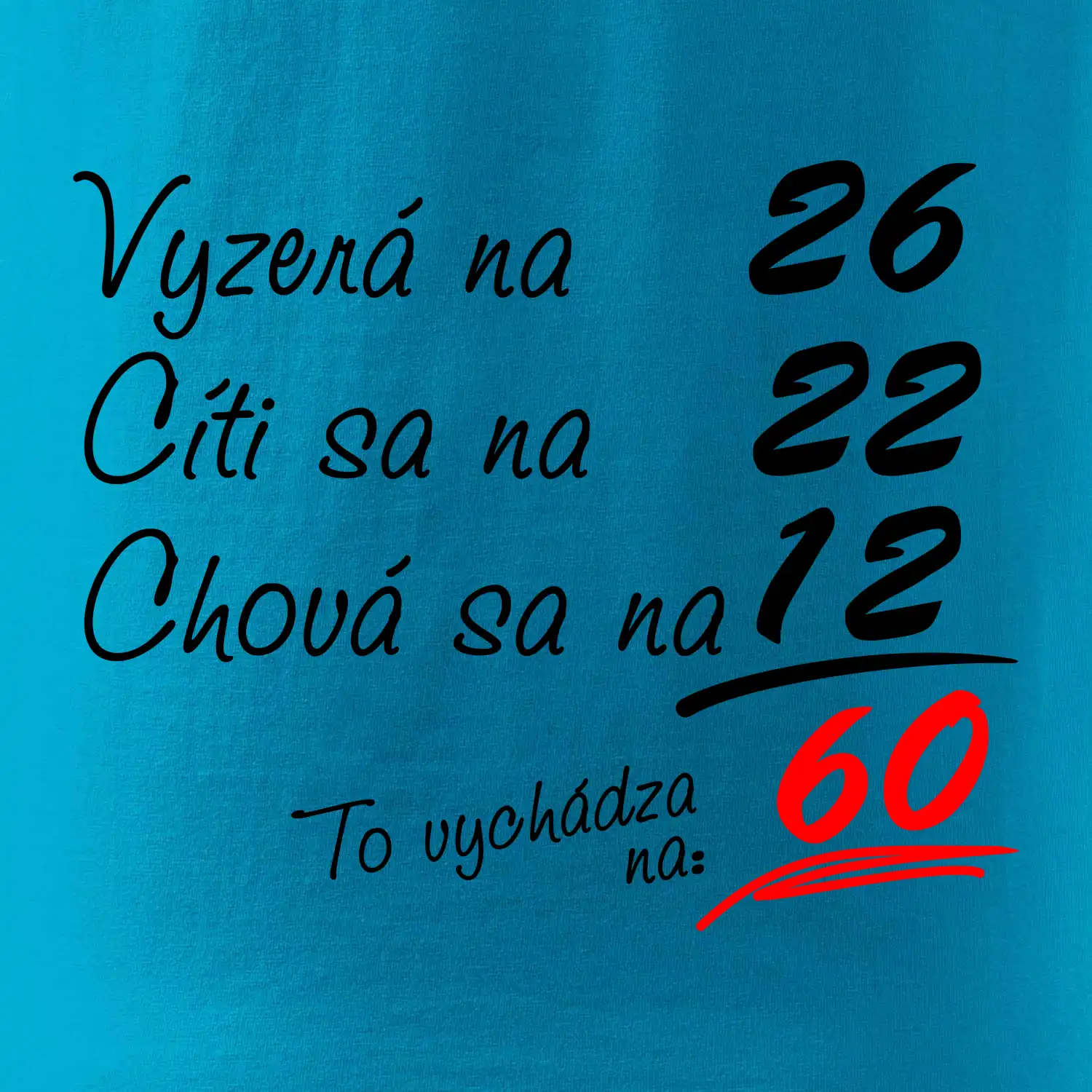 Vyzerá, cíti sa, chová sa - 60 rokov