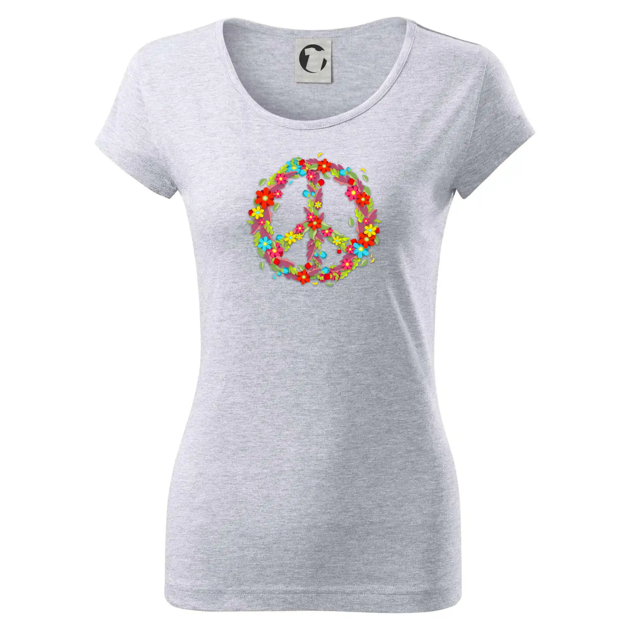 Peace symbol červené květiny