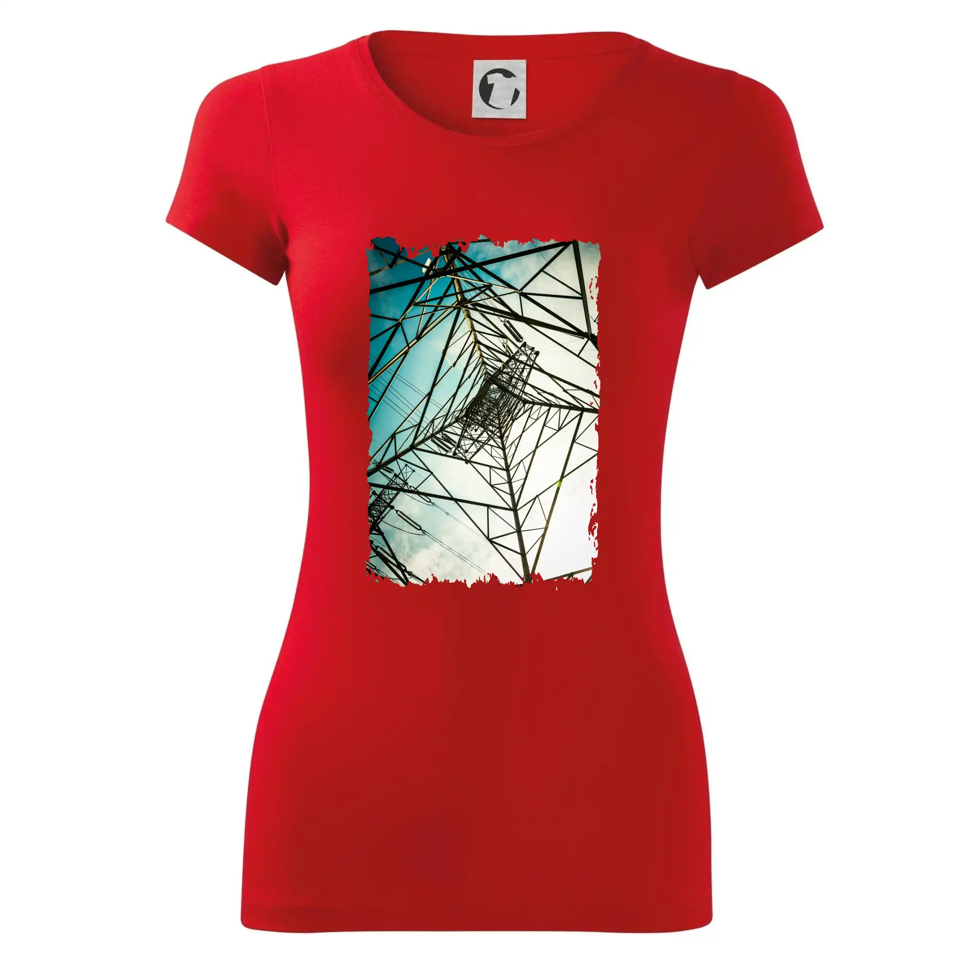 Barevné nebe - stožáry vysokého napětí