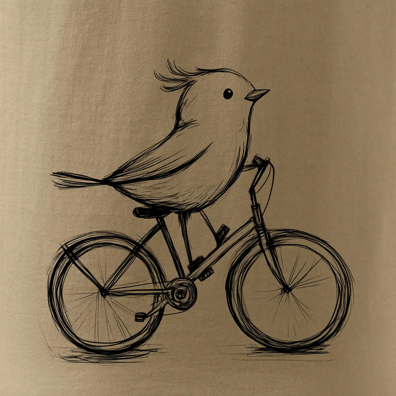 Ptáček na kole