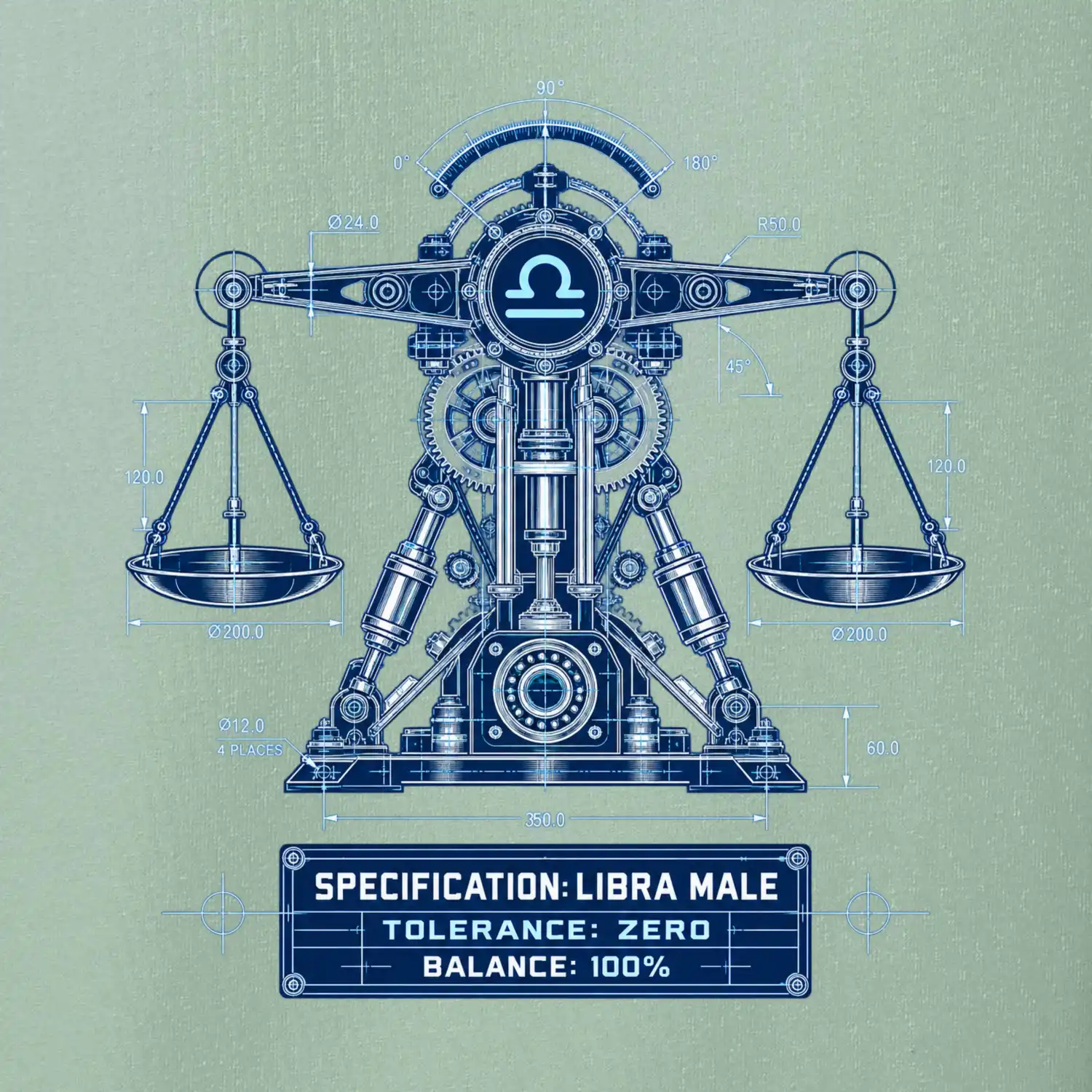 Váhy Engineering of Libra technický motiv