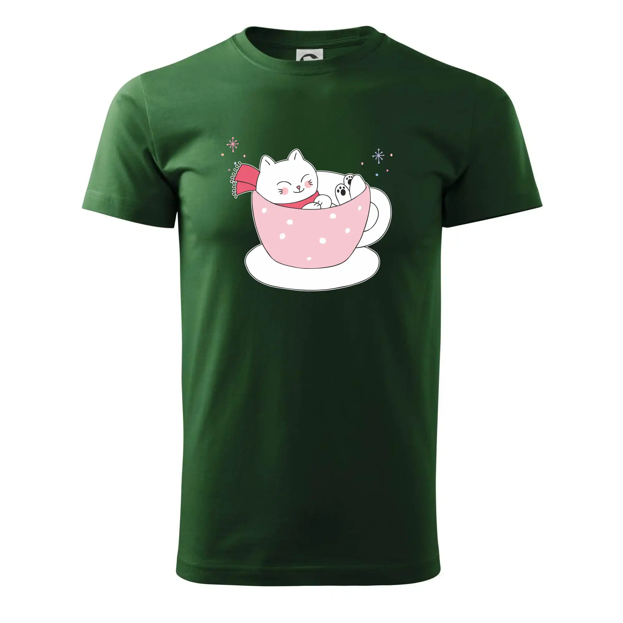 Vánoční kočka v hrnečku