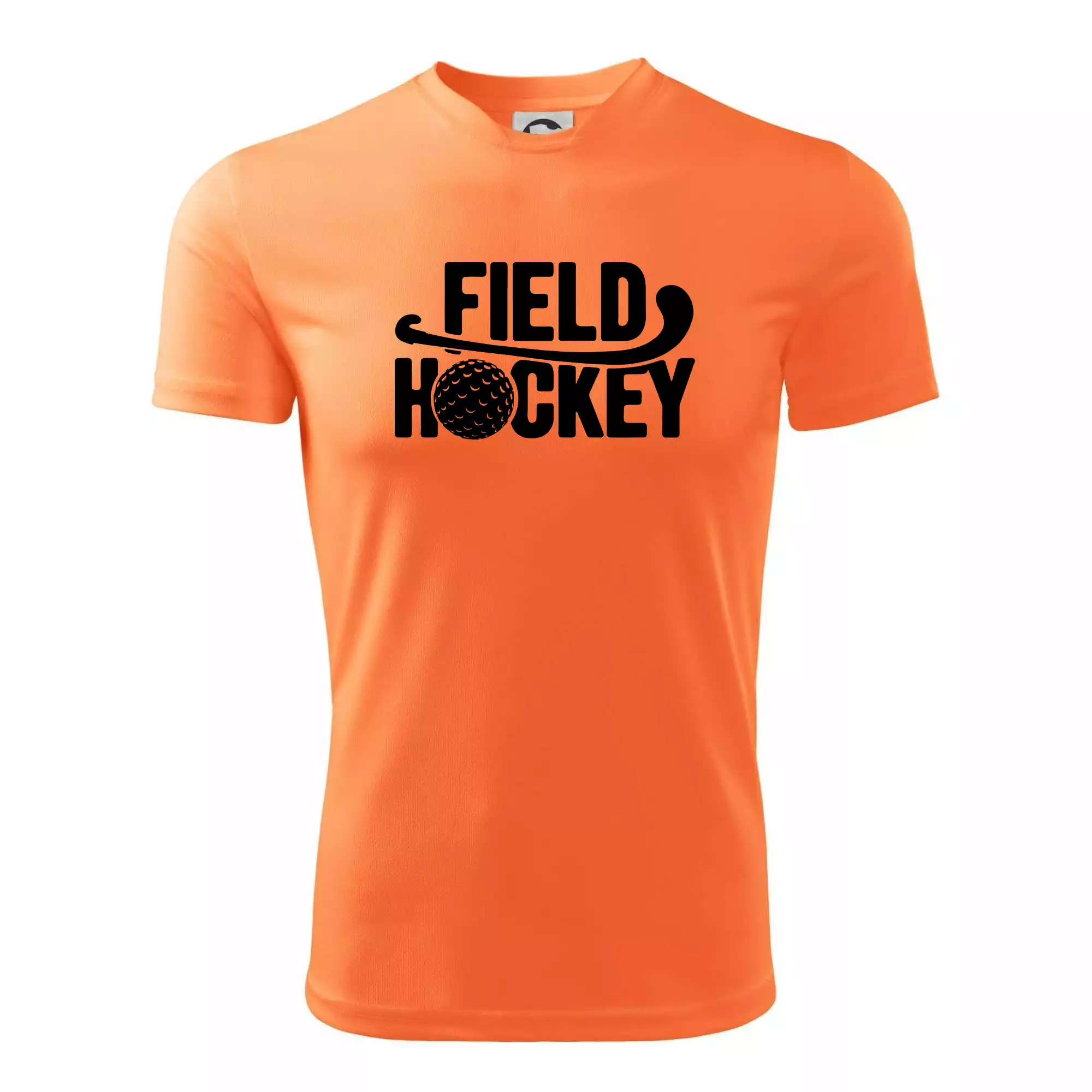 Field hockey míček a nápis