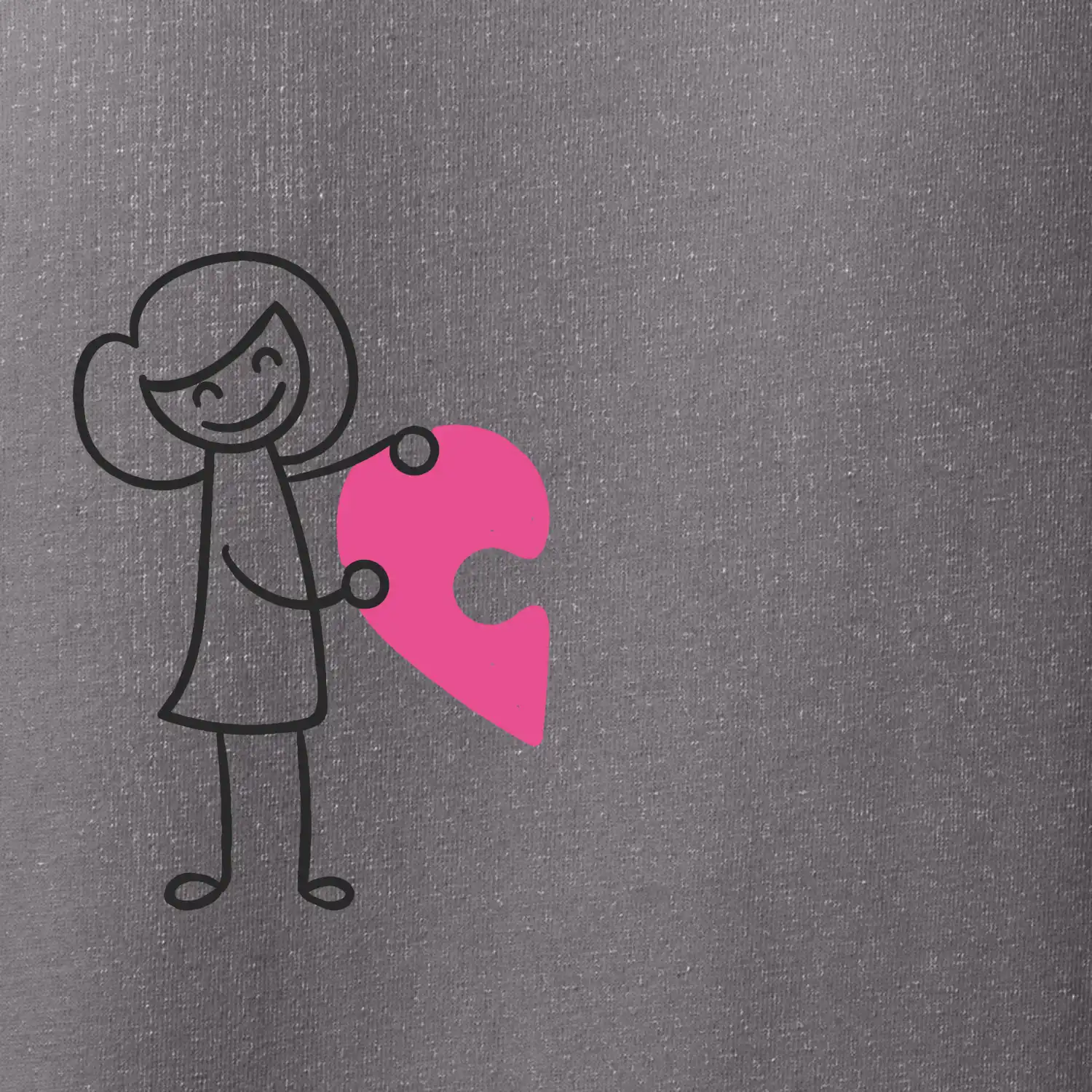 Párová trička puzzle postavička