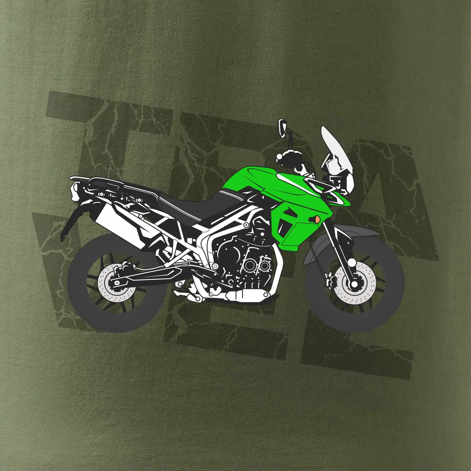 Cestovní enduro zelená