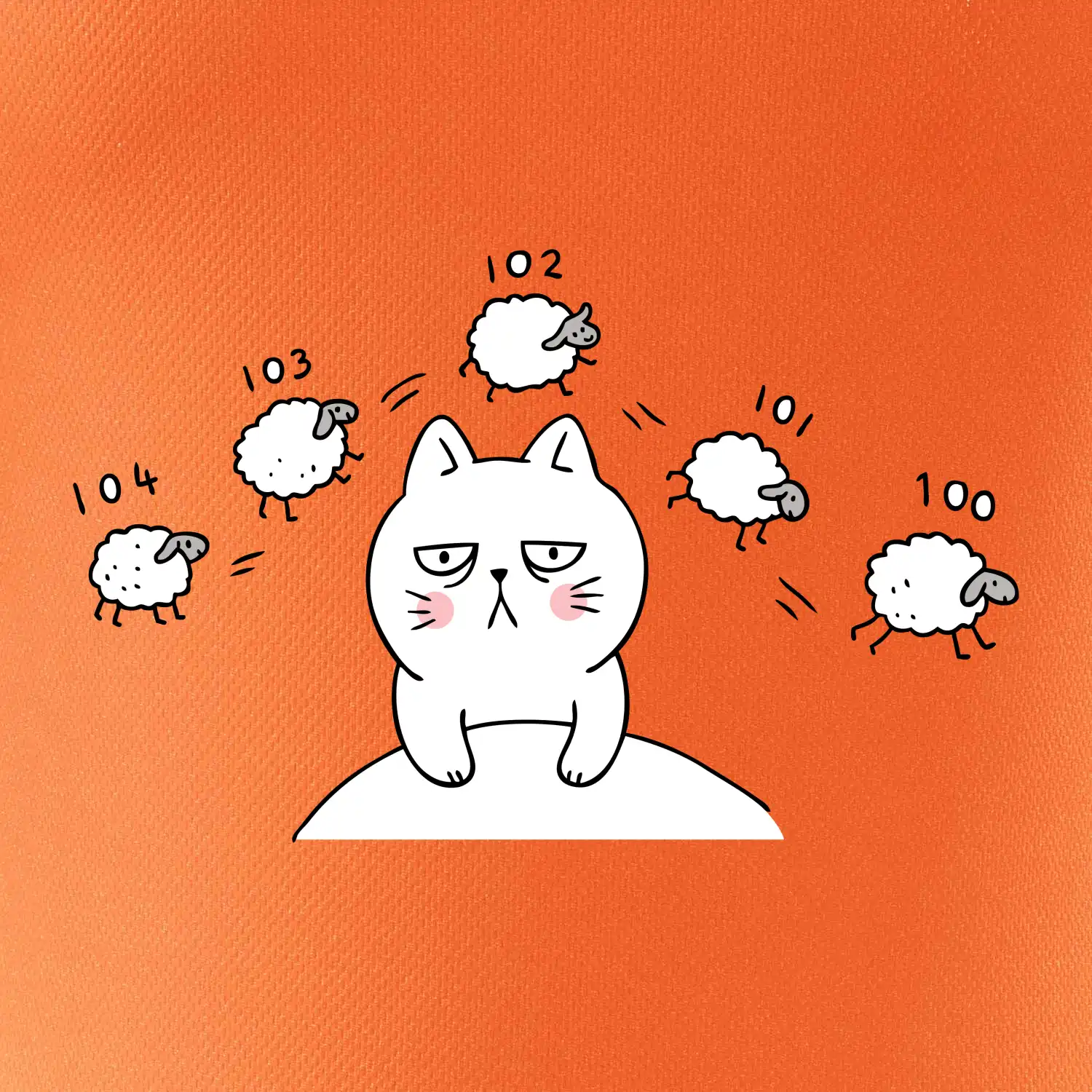 Unavená kočka nemůže spát