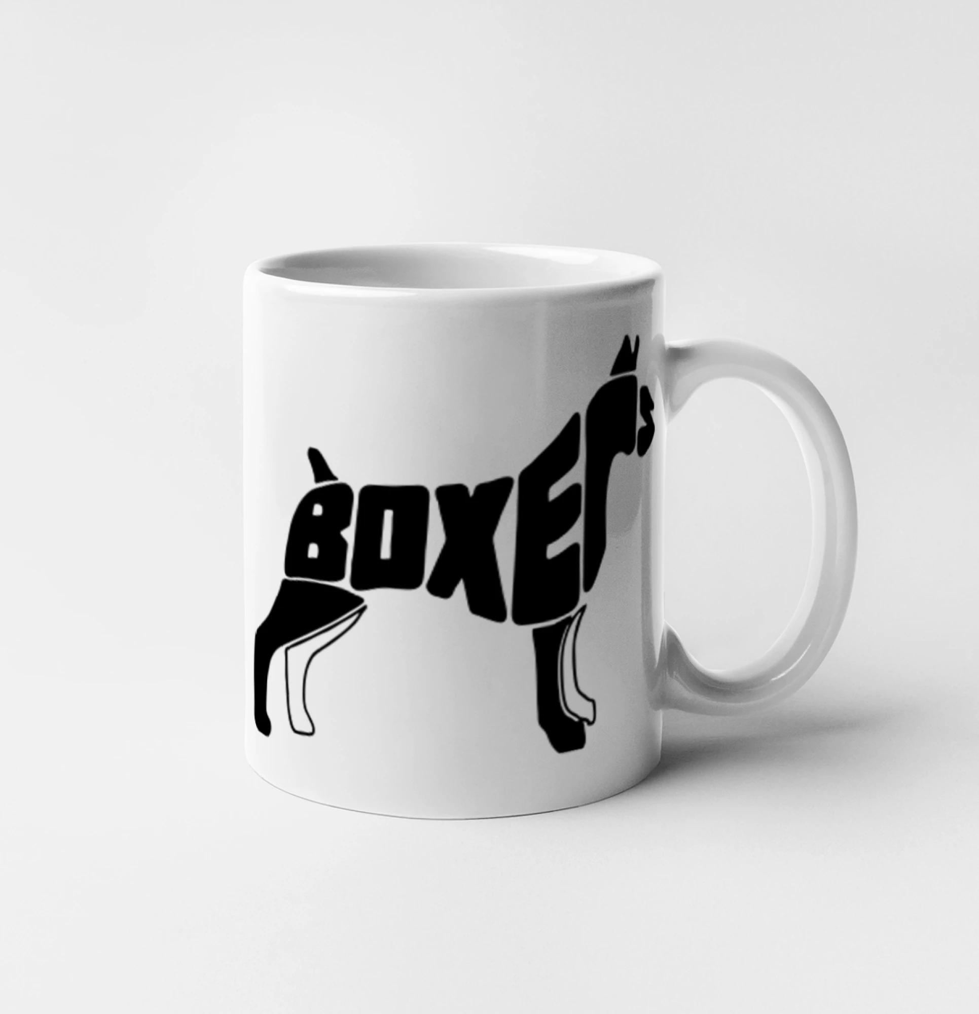 Boxer nápis v těle