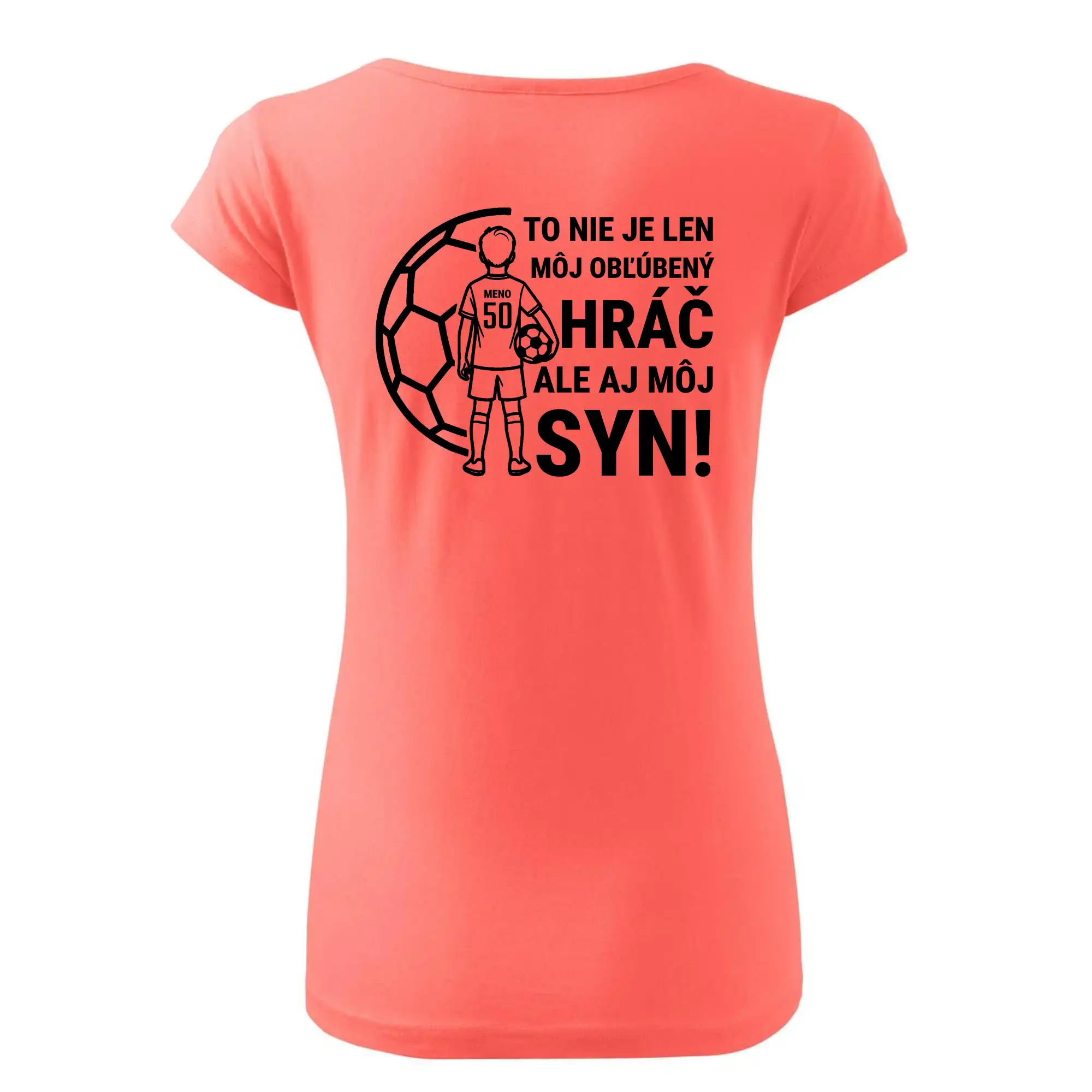 Futbalová mama - Jeden syn (vaše meno a číslo)