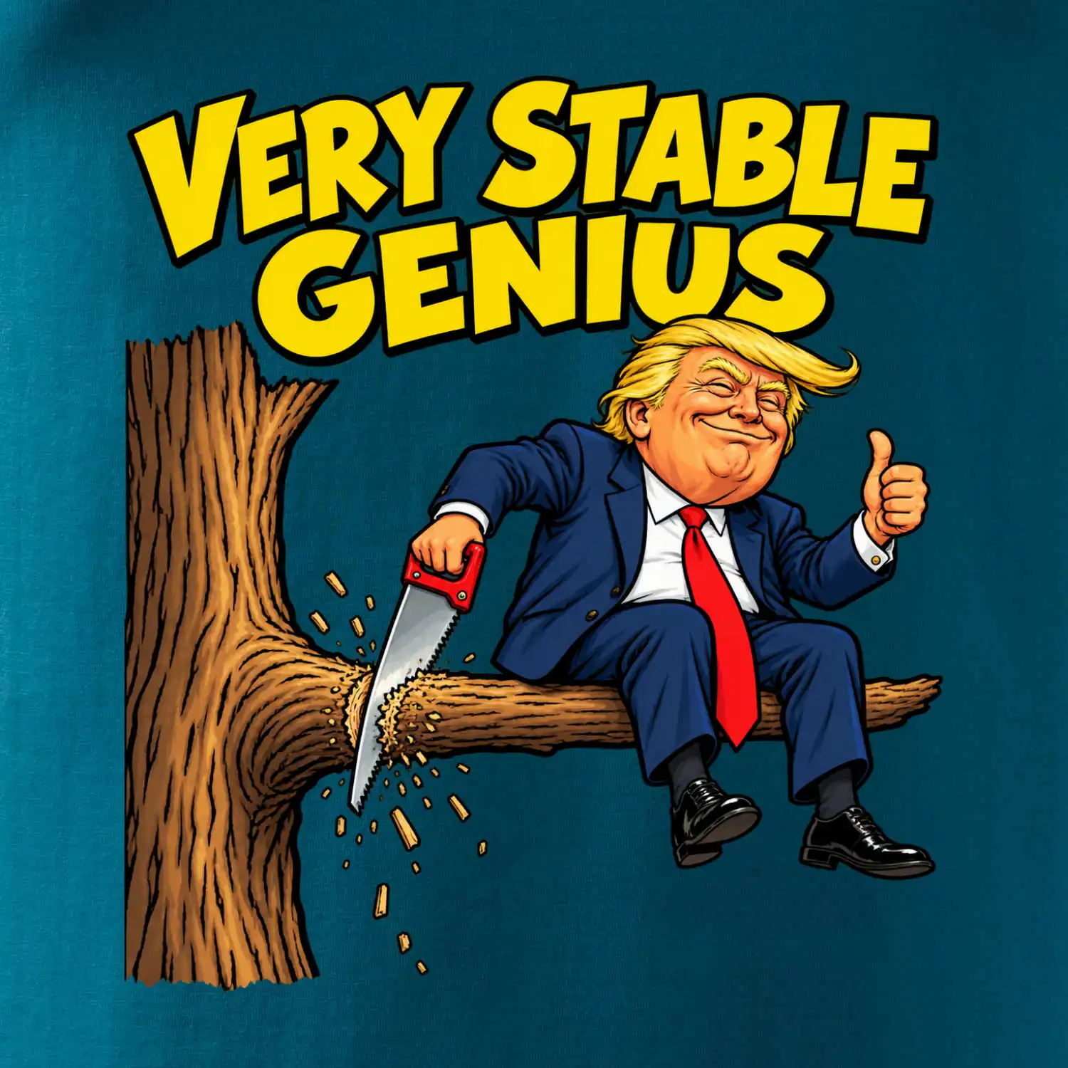 Donald Trump řeže vlastní větev Very stable genius