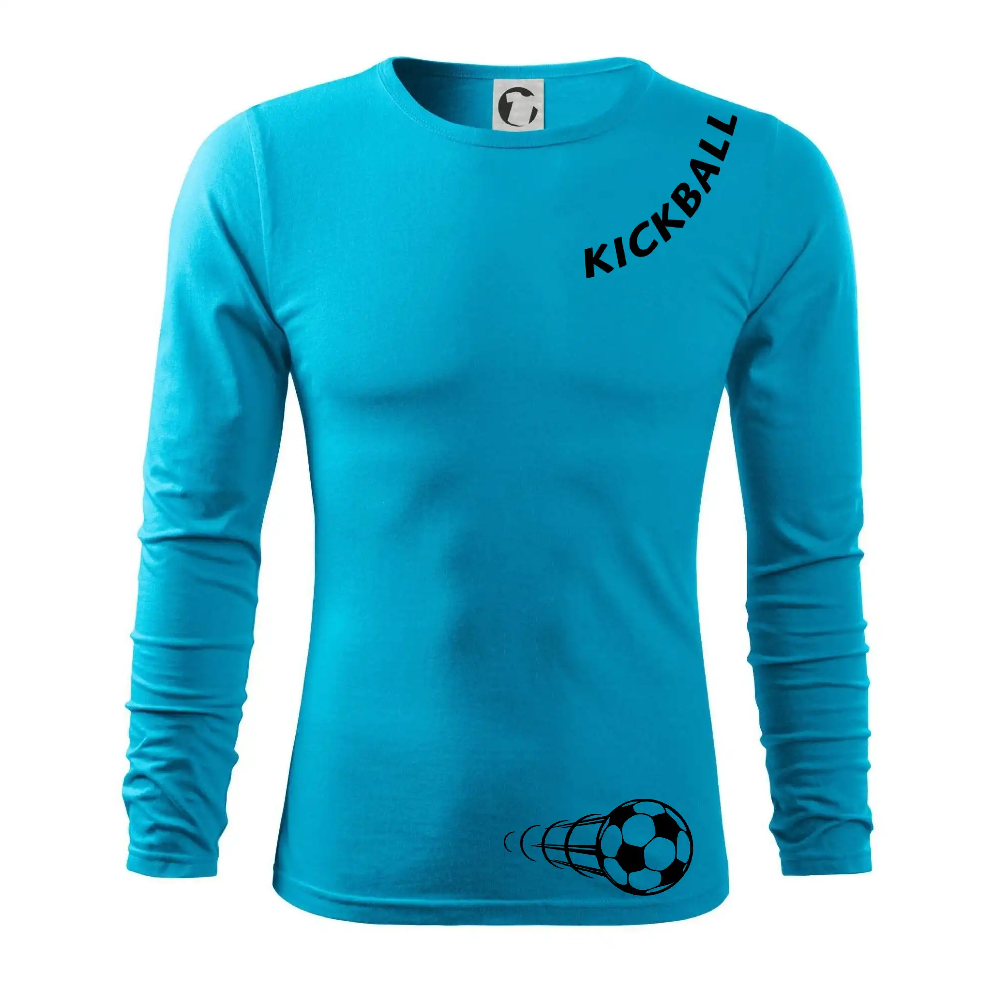 Kickball nápis šikmo