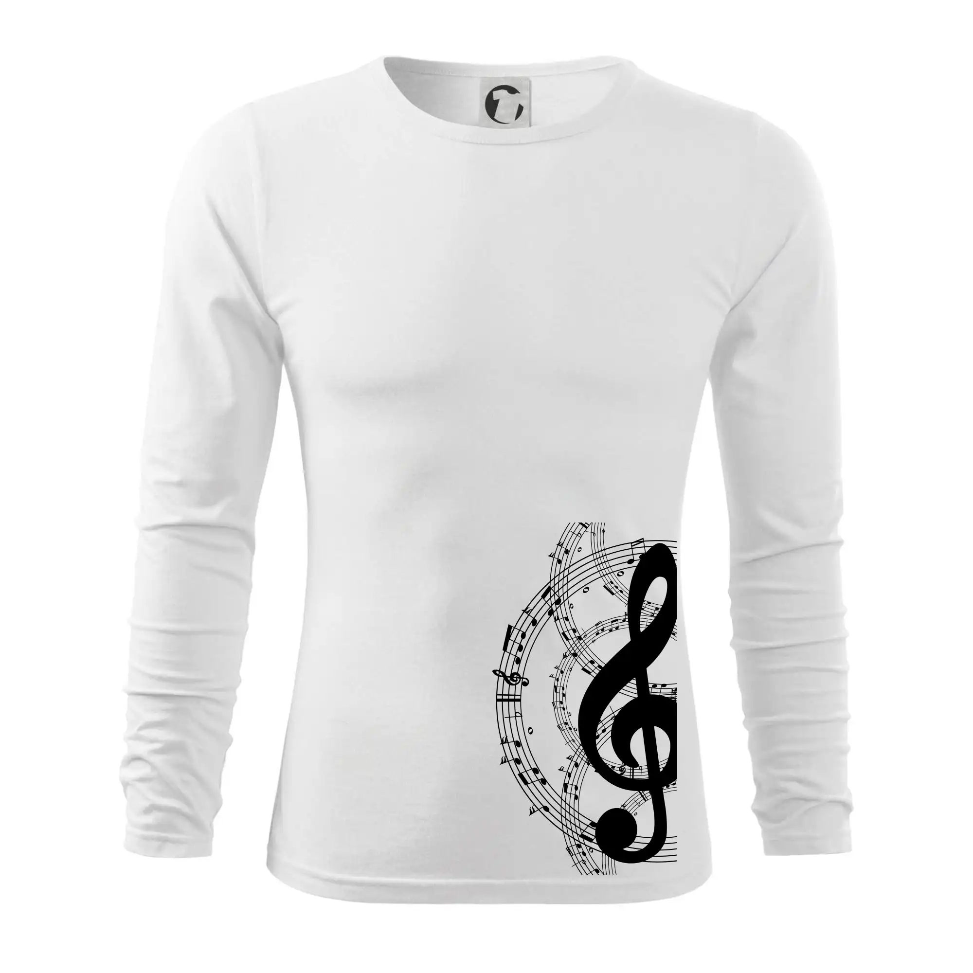 Houslový klíč a noty