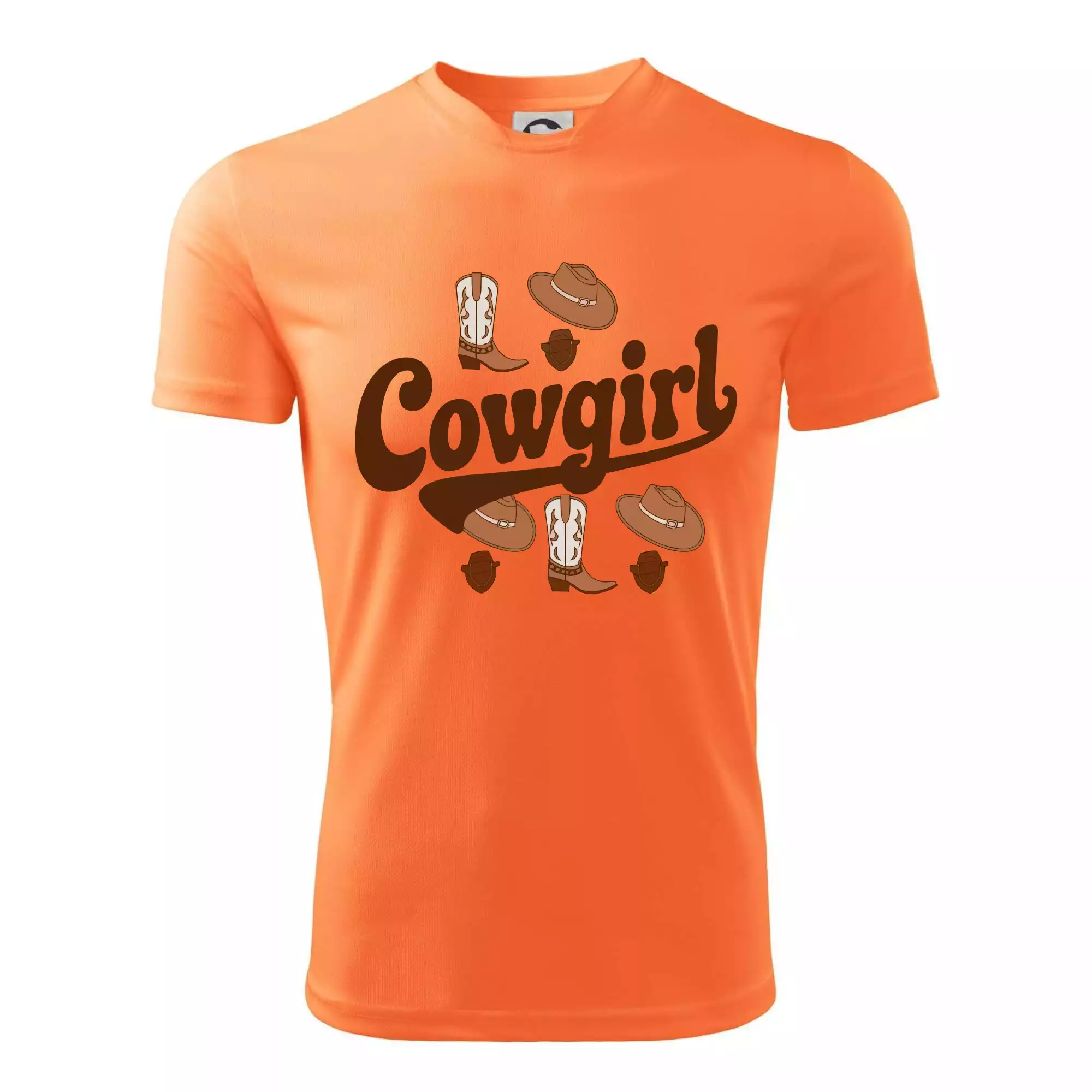 Cowgirl nápis a oblečení