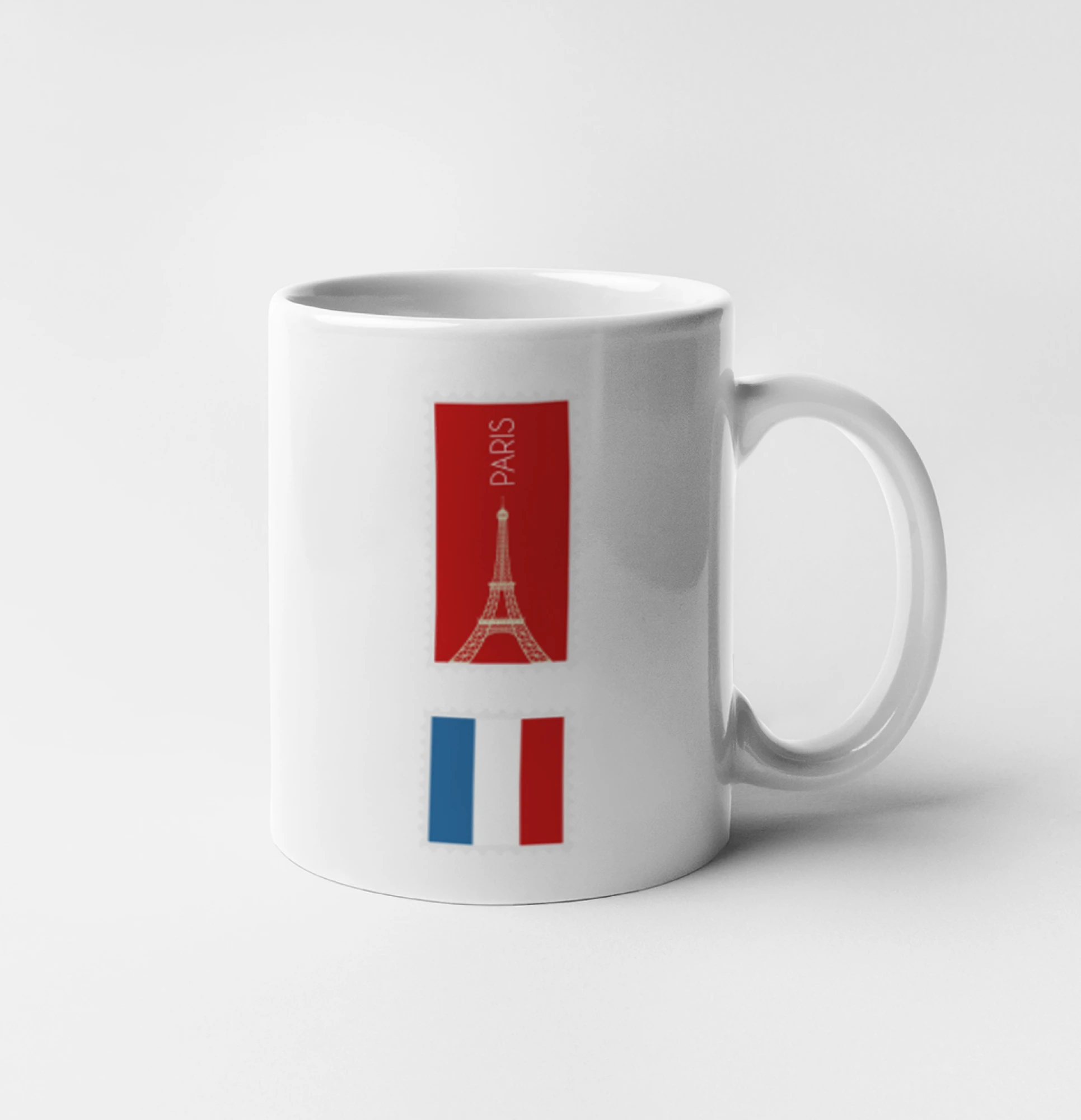 Paříž známka barevná