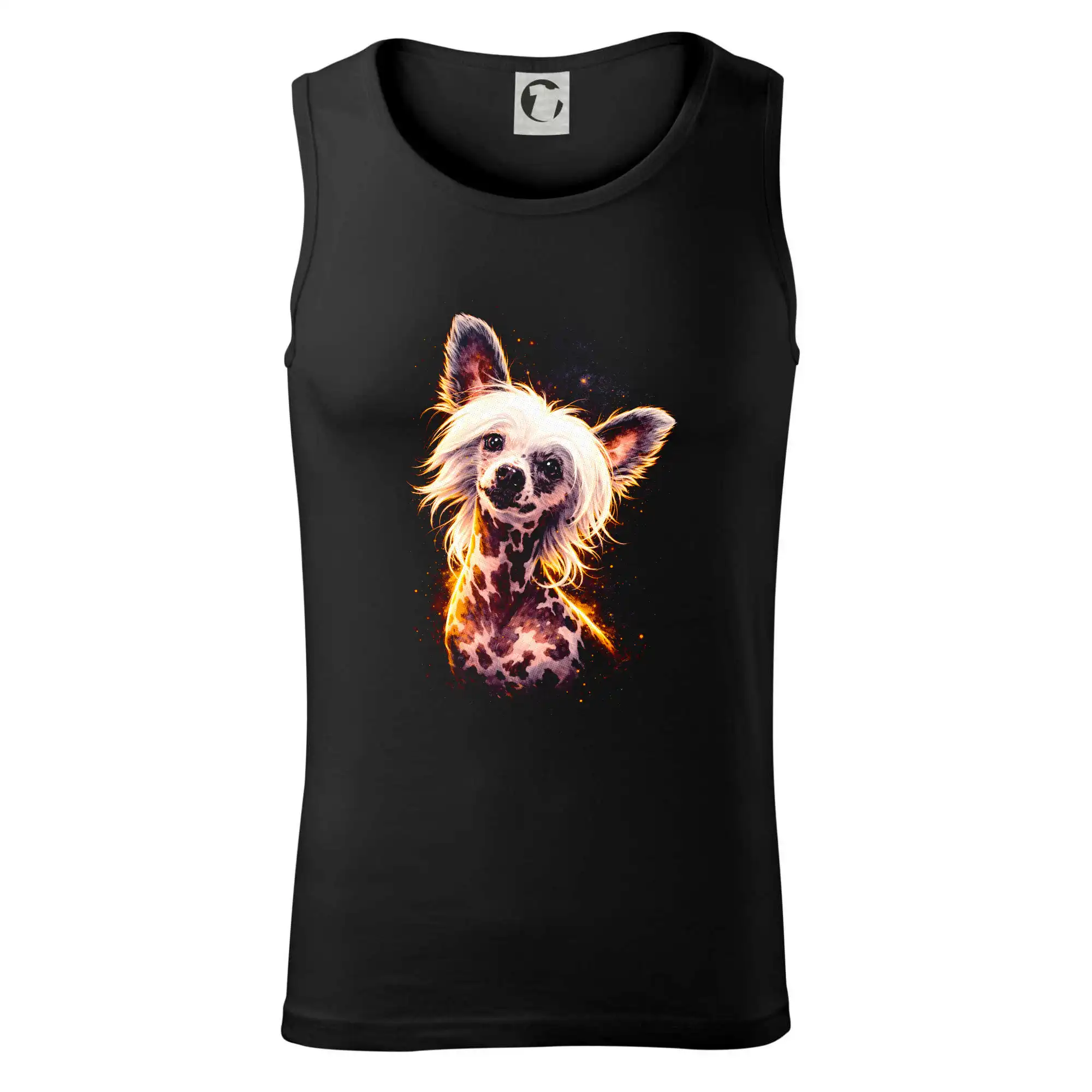 Obrázek polotón čínský chocholatý pes