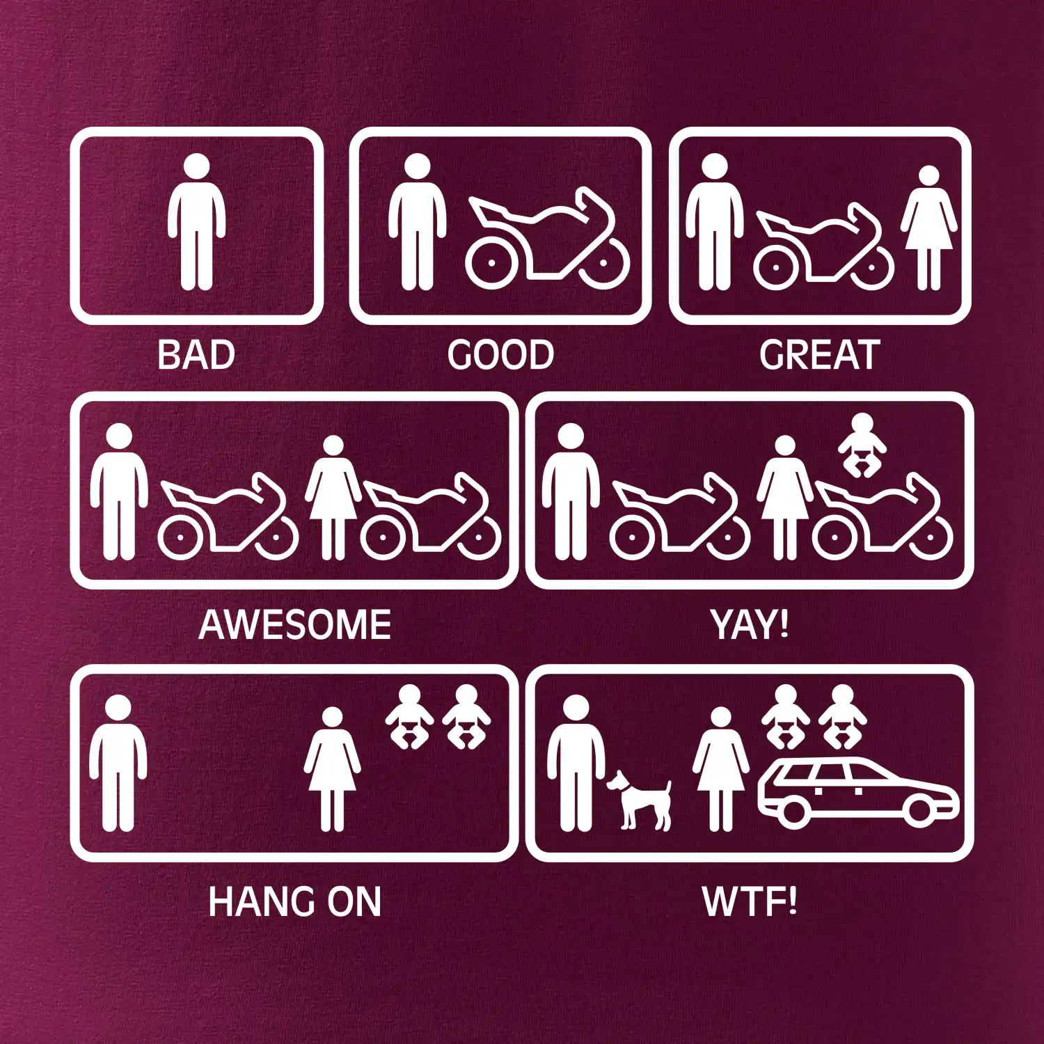 Moto holka rodina