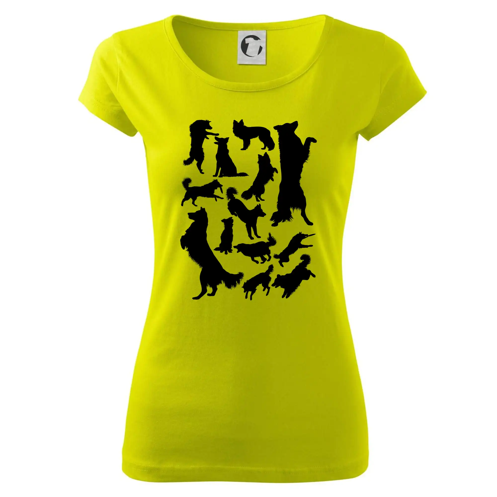 Border kolie siluety