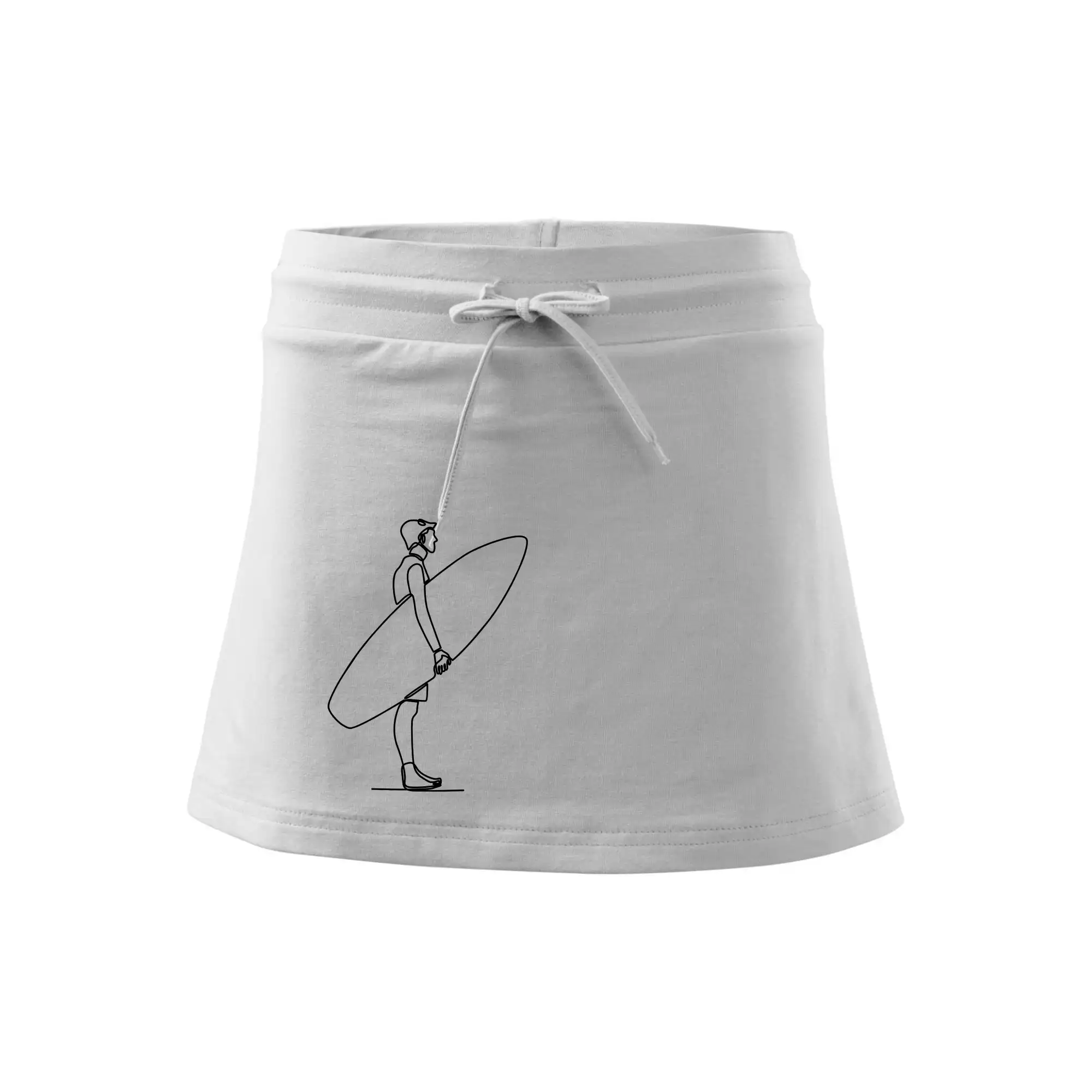 Surfař stojící jedním tahem